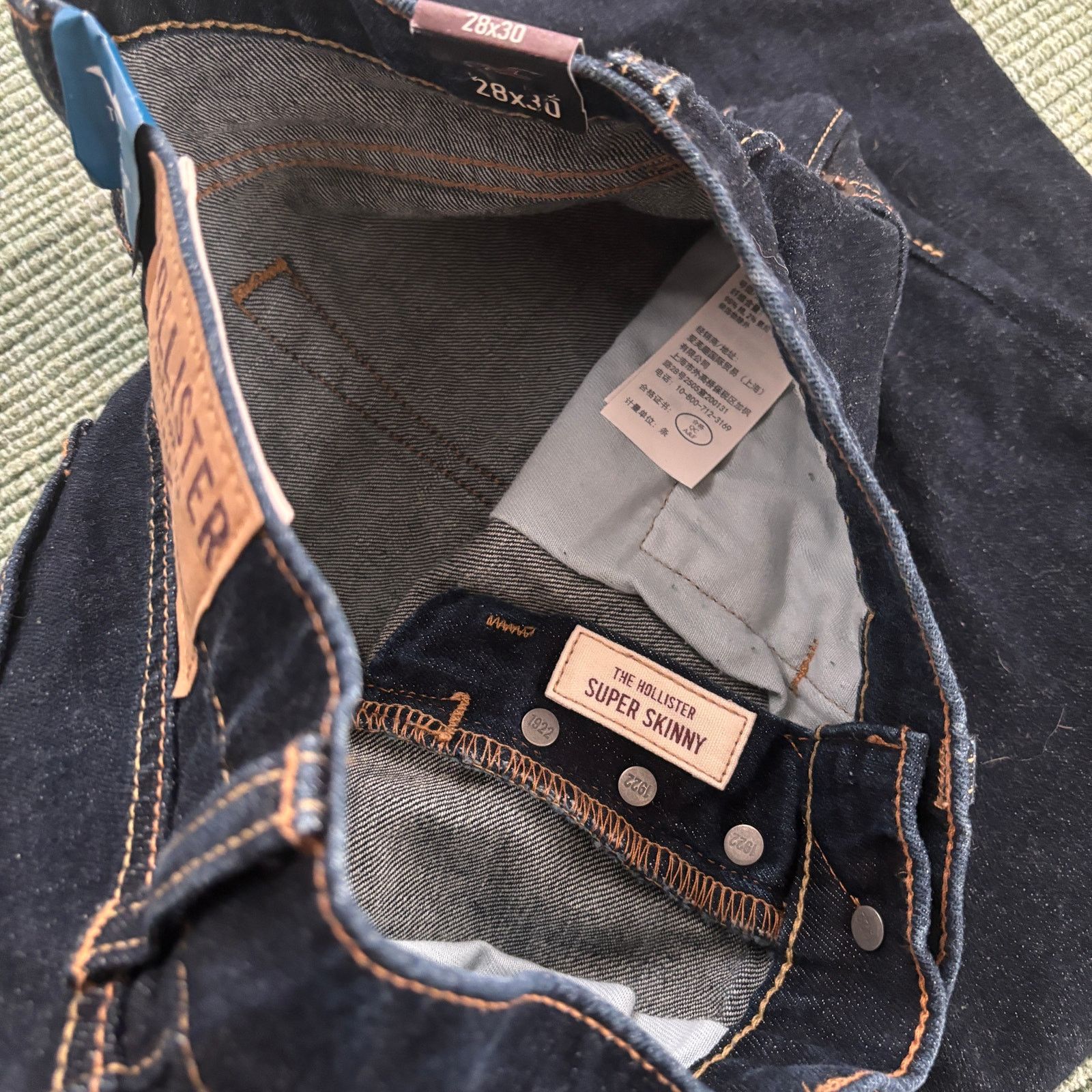 Hollister Deadstock NWT Hollister Dark Blue Super Skinny Jeans 28x30 Size 28" / US 6 / IT 42 - 4 Thumbnail