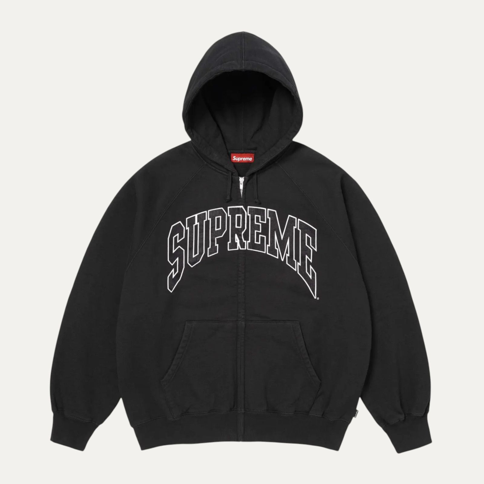 Supreme Supreme Cracked Raglan Black Hoodie Size US XXL / EU 58 / 5 - 1 Thumbnail