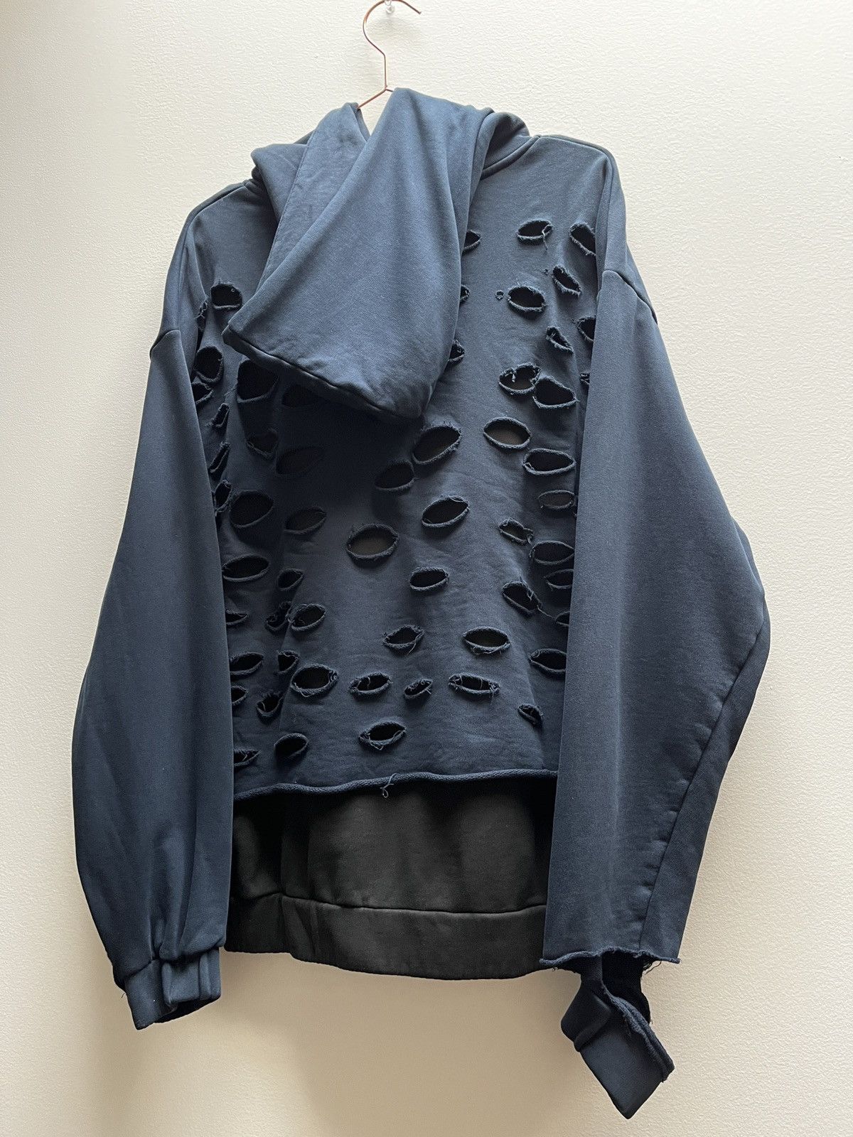 Drop Dead Drop Dead Layered Distressed Hoodie (unisex) Size US S / EU 44-46 / 1 - 15 Thumbnail