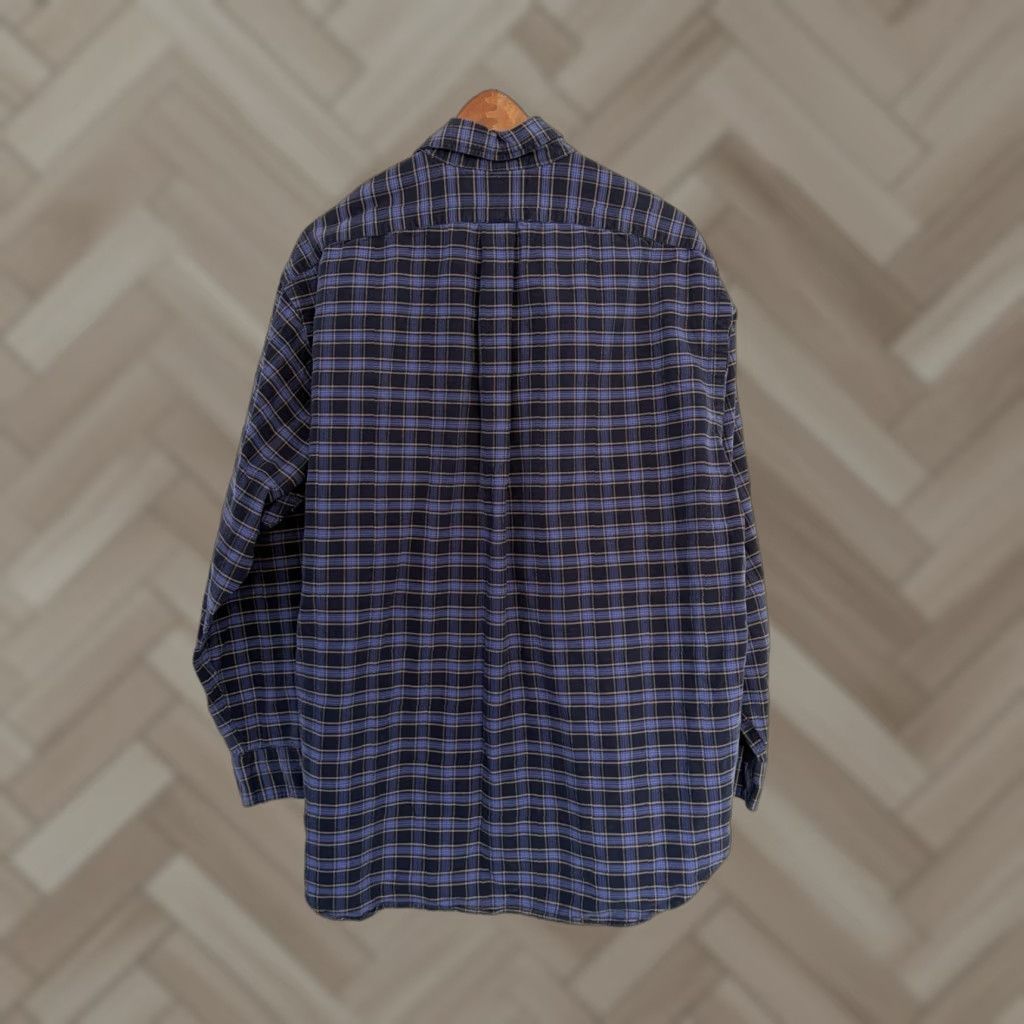 Polo Ralph Lauren Polo Ralph Lauren Big Shirt Men’s Purple Plaid Flannel Long Sleeve L Button-Up Casual Workwear Fall Spring Winter 54 in Chest Mens Size US L / EU 52-54 / 3 - 1 Thumbnail