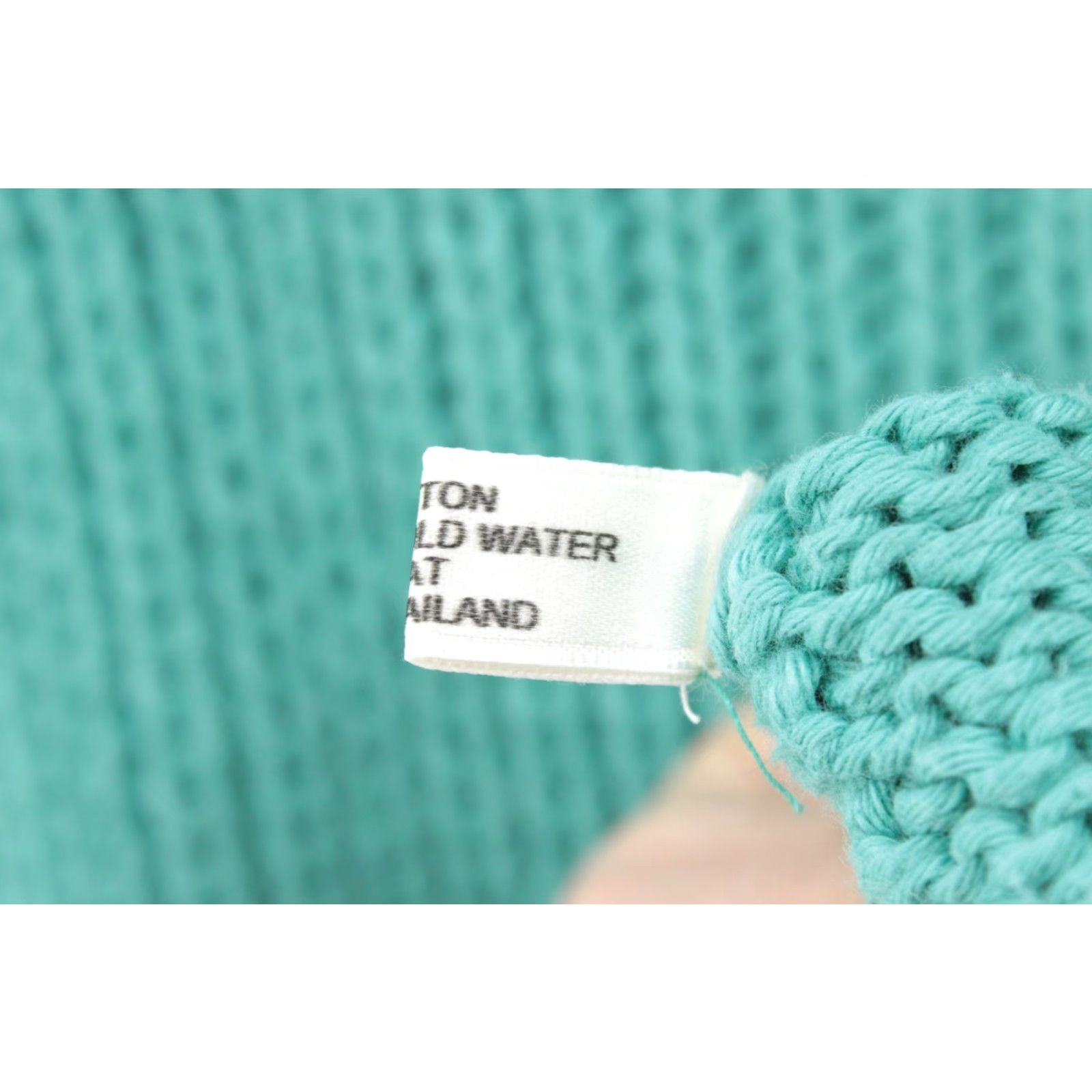 Vintage Rico Hand Knits Sweater Women Large Green Bell Cuff Knit Pullover Casual Bohemian Cottagecore Classic 100% Cotton Size L / US 10 / IT 46 - 7 Thumbnail