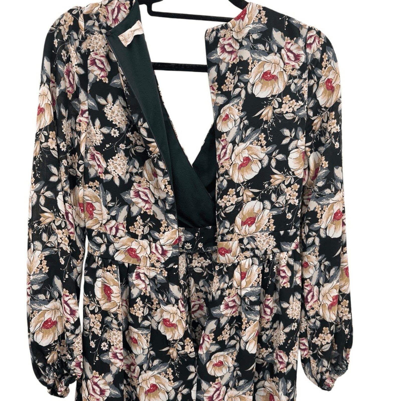 Nordstrom Altar'd State Floral Chiffon Walk-Through Maxi Romper Small Size 26" / US 2 / IT 38 - 6 Thumbnail
