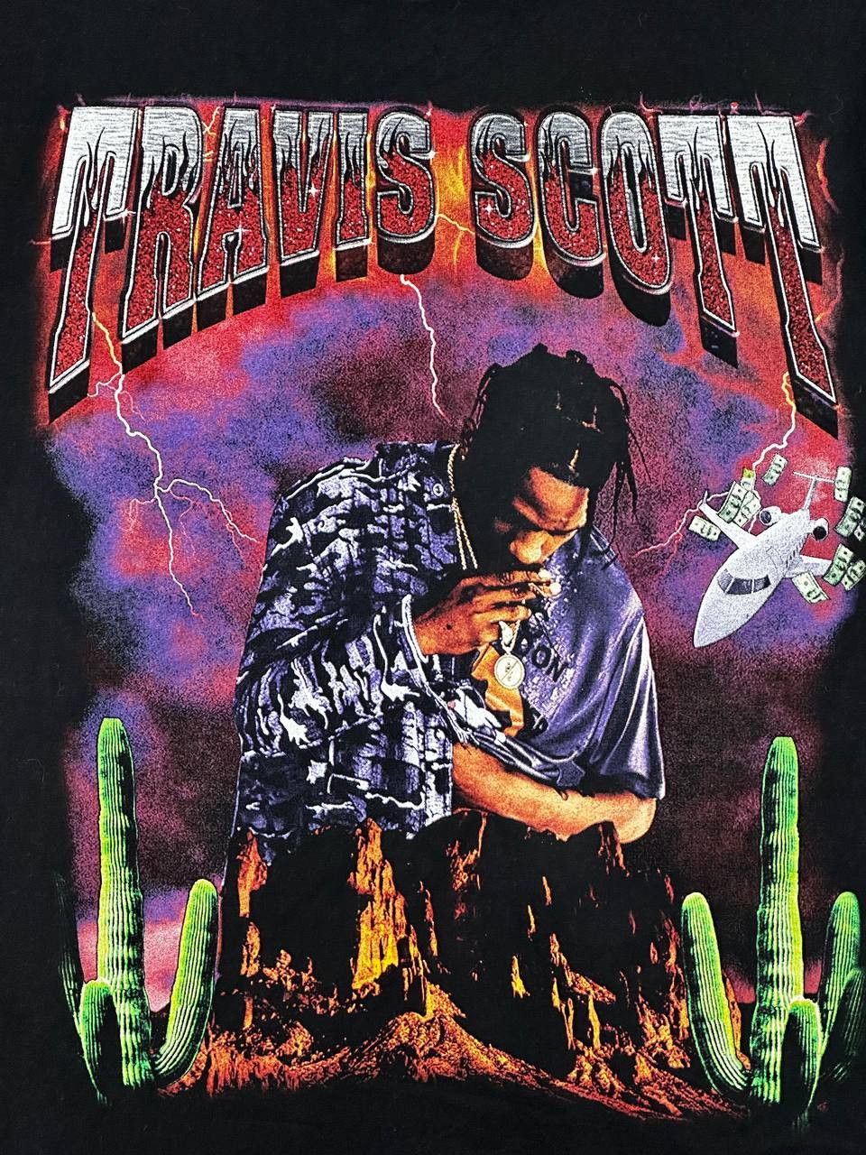 Band Tees Vintage Travis Scott Retro Print Streetwear T Shirt Size US L / EU 52-54 / 3 - 4 Thumbnail