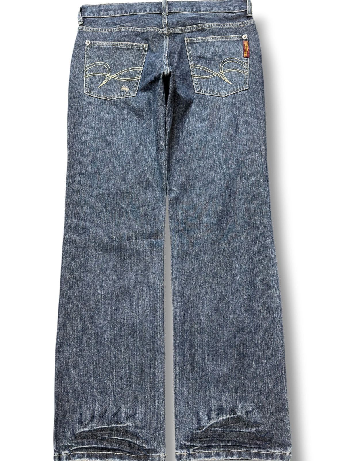 20471120 Vintage 291295 Homme Distressed Baggy Wide Leg Denim Size US 32 / EU 48 - 4 Thumbnail