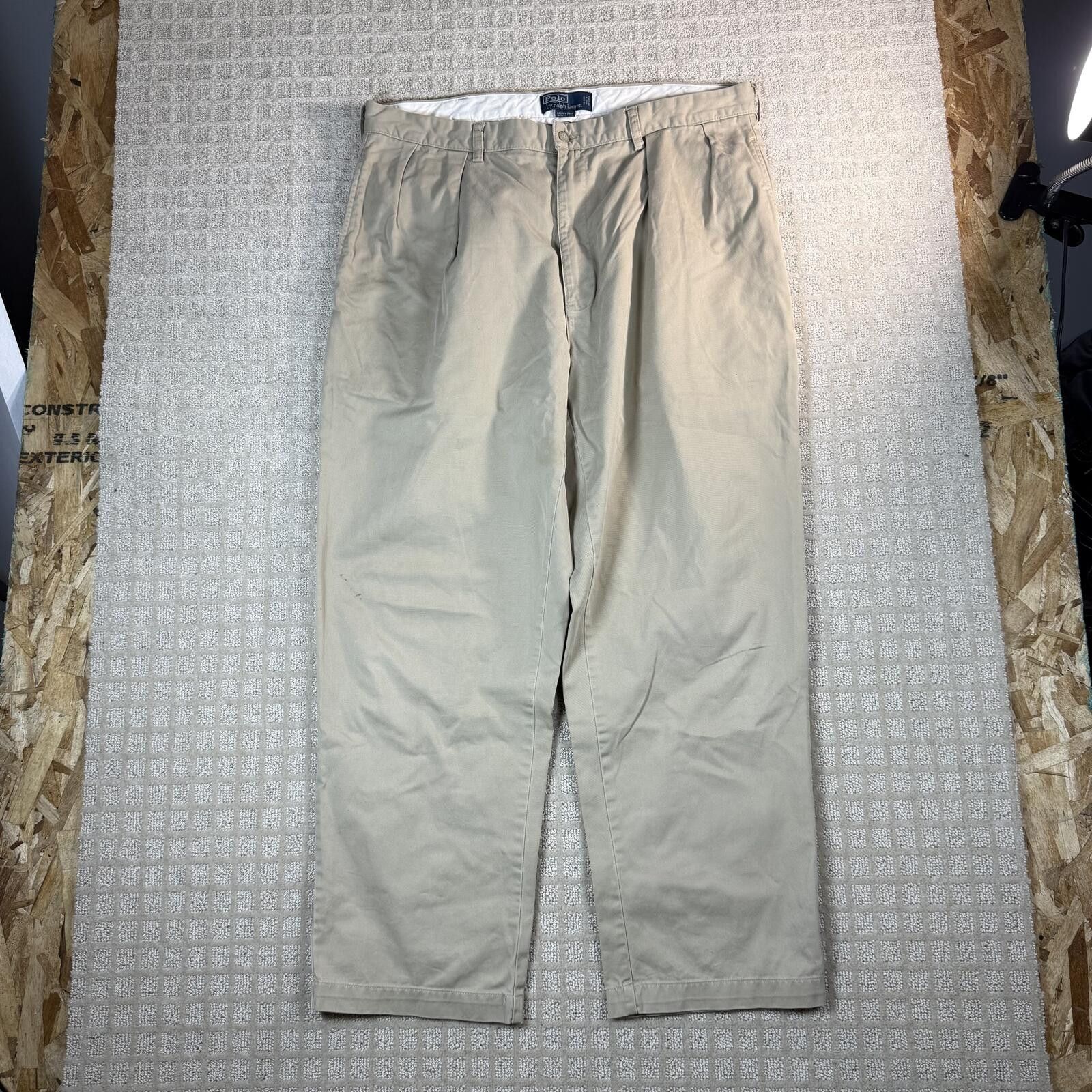 Polo Ralph Lauren Polo Ralph Lauren Andrew Pant Chino 38x29 Beige Wide Leg Size US 38 / EU 54 - 1 Thumbnail