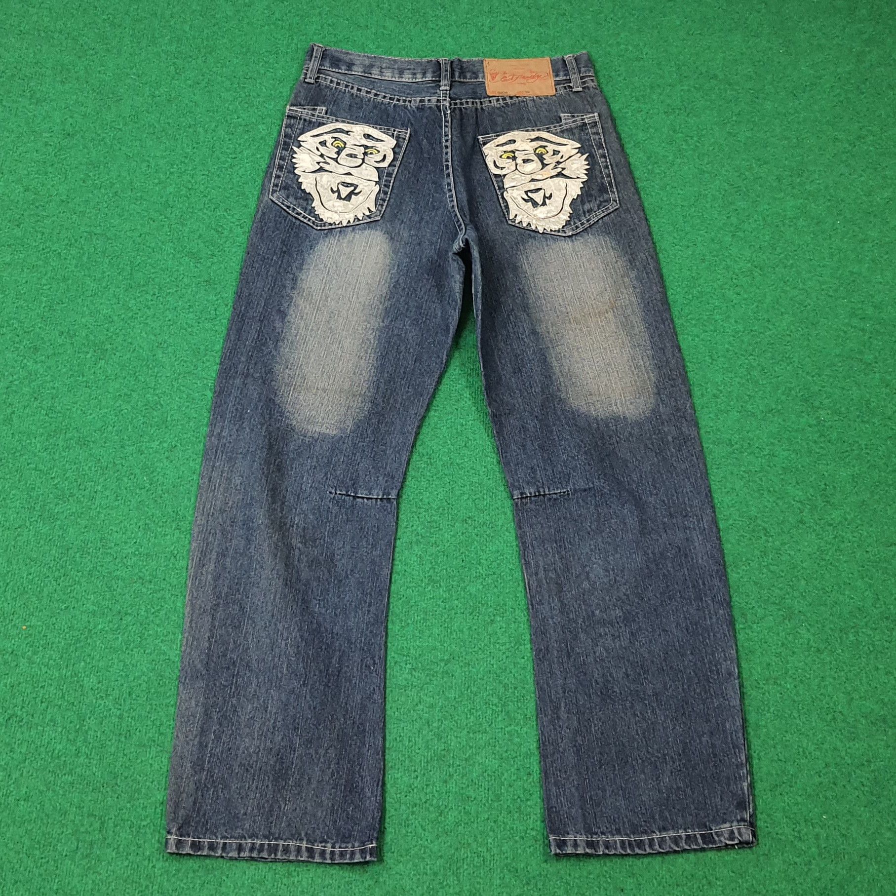 Ed Hardy Vintage Ed Hardy Christian Audigier Custom Logo Jeans C272N1 Size US 31 - 4 Thumbnail