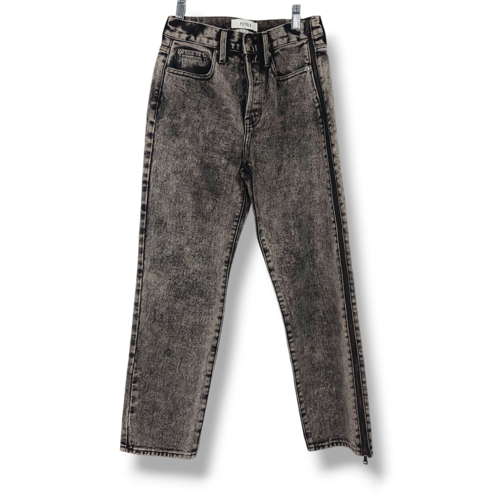 Pistola NWT Pistola Charlie Grey Denim Jeans Side Zipper Sz. 26X27 Size 26" / US 2 / IT 38 - 1 Thumbnail