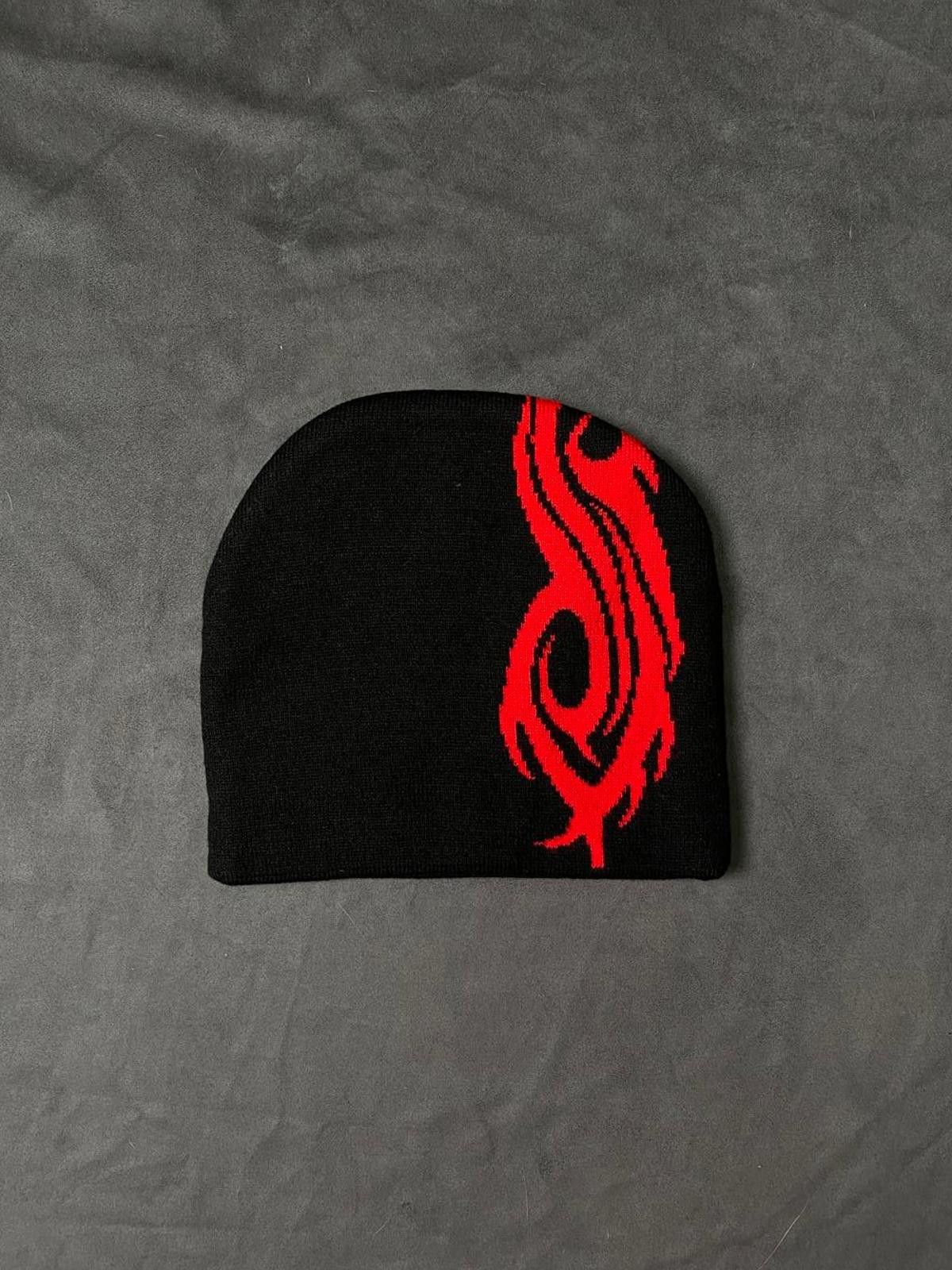 Pleasures Pleasures Slipknot S No Cuff Knit Skull Cap Black Beanie OS Size ONE SIZE - 5 Thumbnail