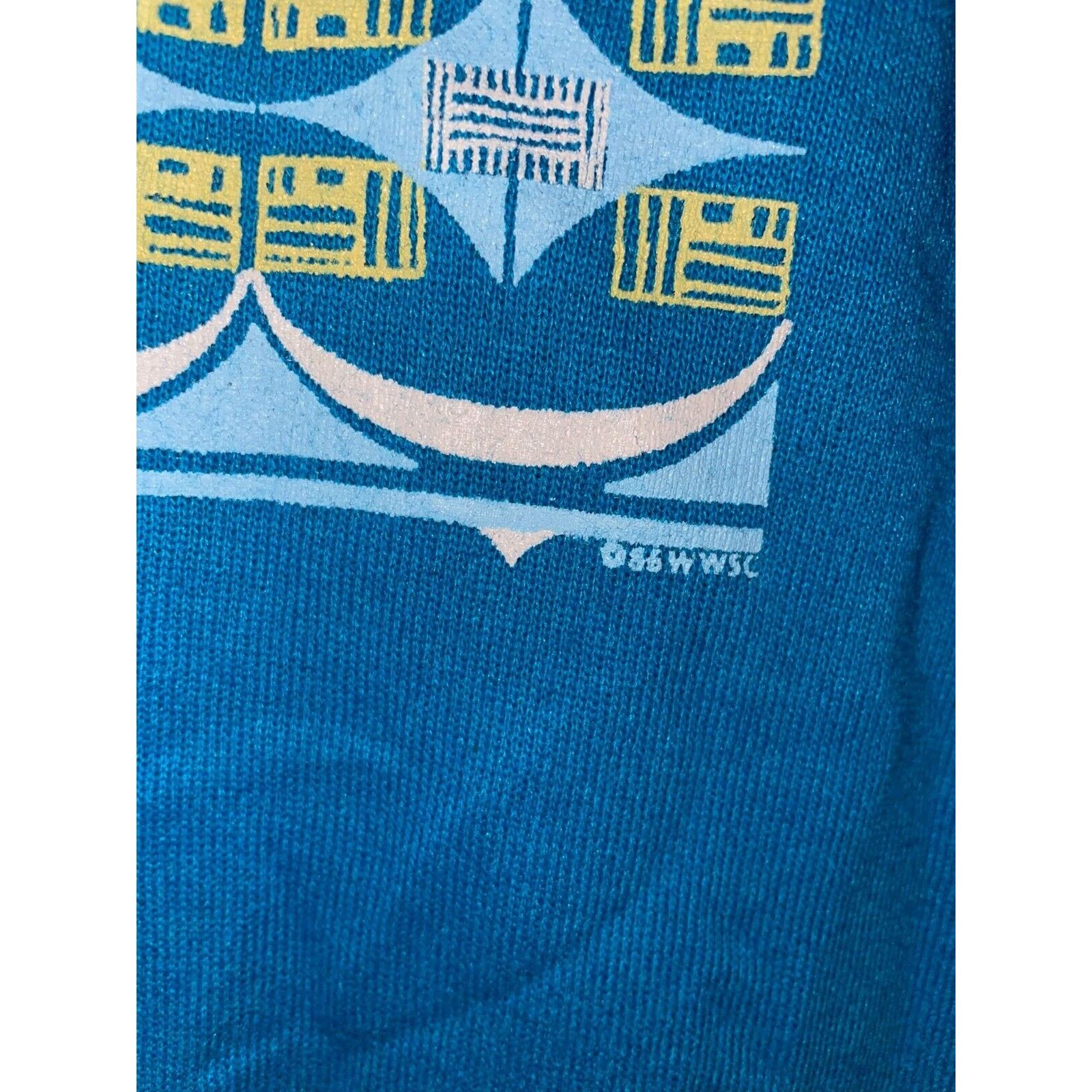 Jerzees Vintage Arizona Crewneck Deer Native Blue Sweatshirt VTG 80s Size US M / EU 48-50 / 2 - 6 Thumbnail