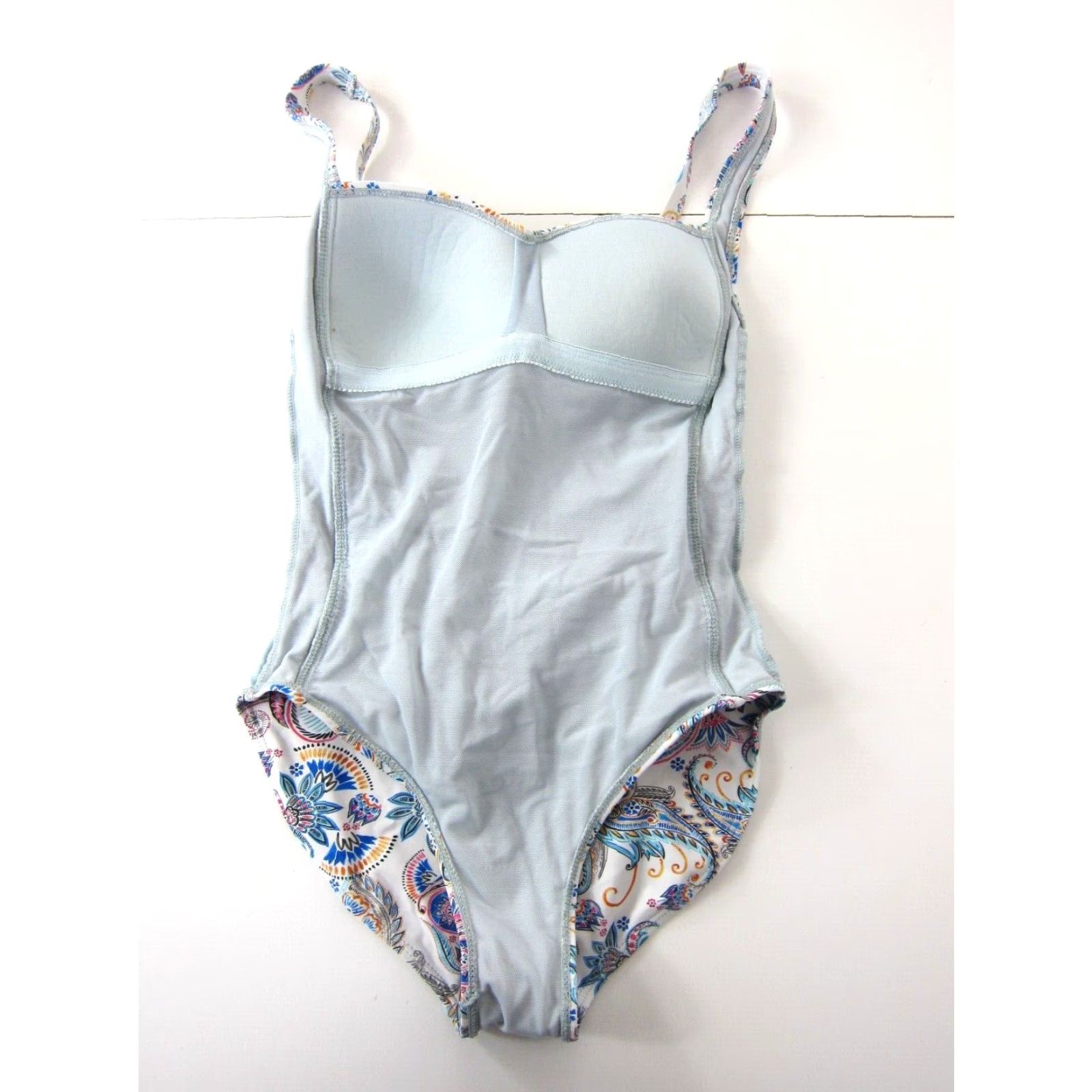 Vintage Nip Tuck Swim One Piece Paisley Floral Pink Slimming - Pink Blue Orange - 4 - Women - Swimsuit - Niptuck - Adult? Size ONE SIZE - 7 Thumbnail