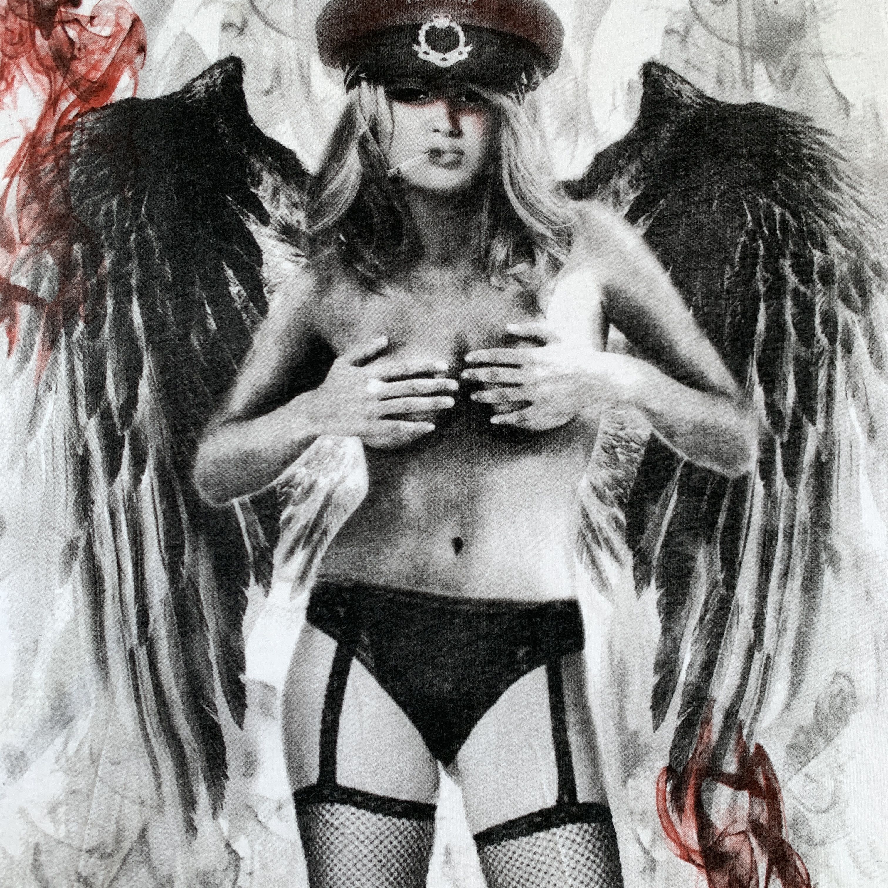 Firetrap Vintage 18+ Sex Titis Girl Graphic Firetrap White Tee Shirt Size US L / EU 52-54 / 3 - 4 Thumbnail
