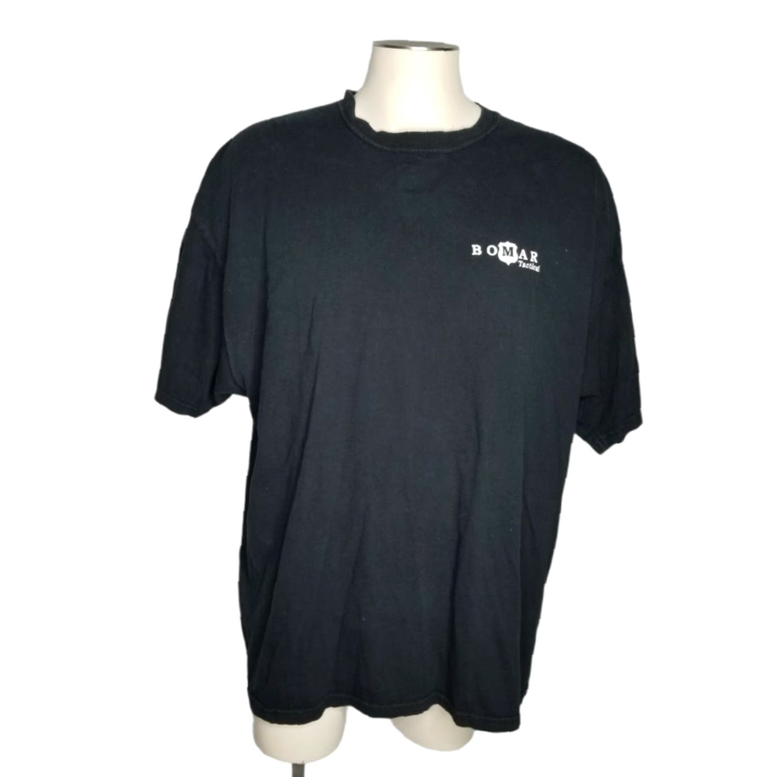 Gildan Bomar Tactical T Shirt 2XL American Flag Patriotic Double Sided Retro Mens Size US XXL / EU 58 / 5 - 2 Thumbnail