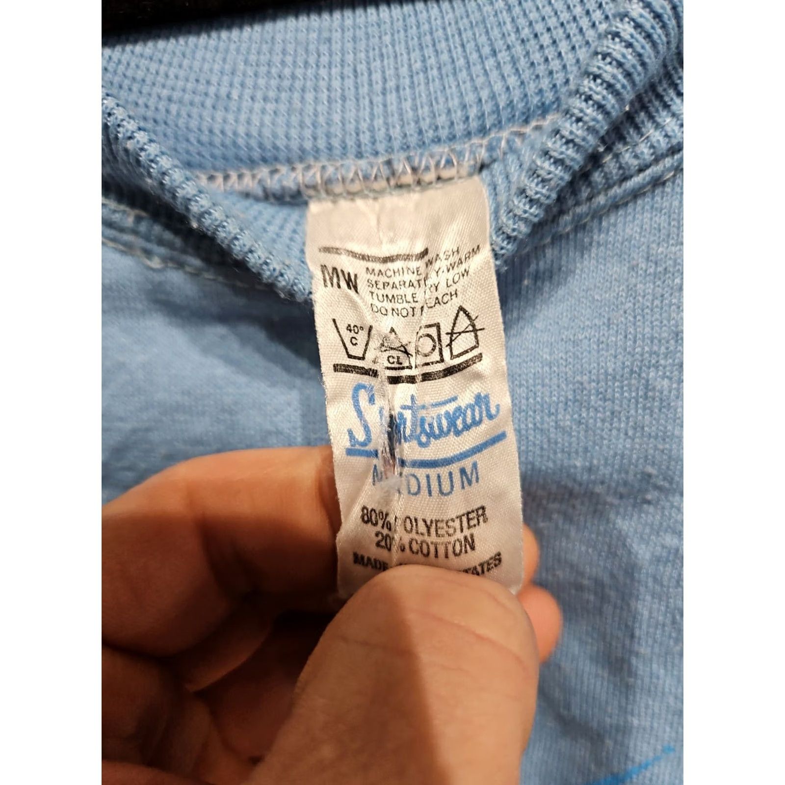 Vintage VINTAGE Sportswear Short Sleeve Crewneck Sweatshirt Mens M Blue USA Raglan Pullover 50/50 22" 18" Measurements USA Made RARE!!! Size US M / EU 48-50 / 2 - 5 Thumbnail