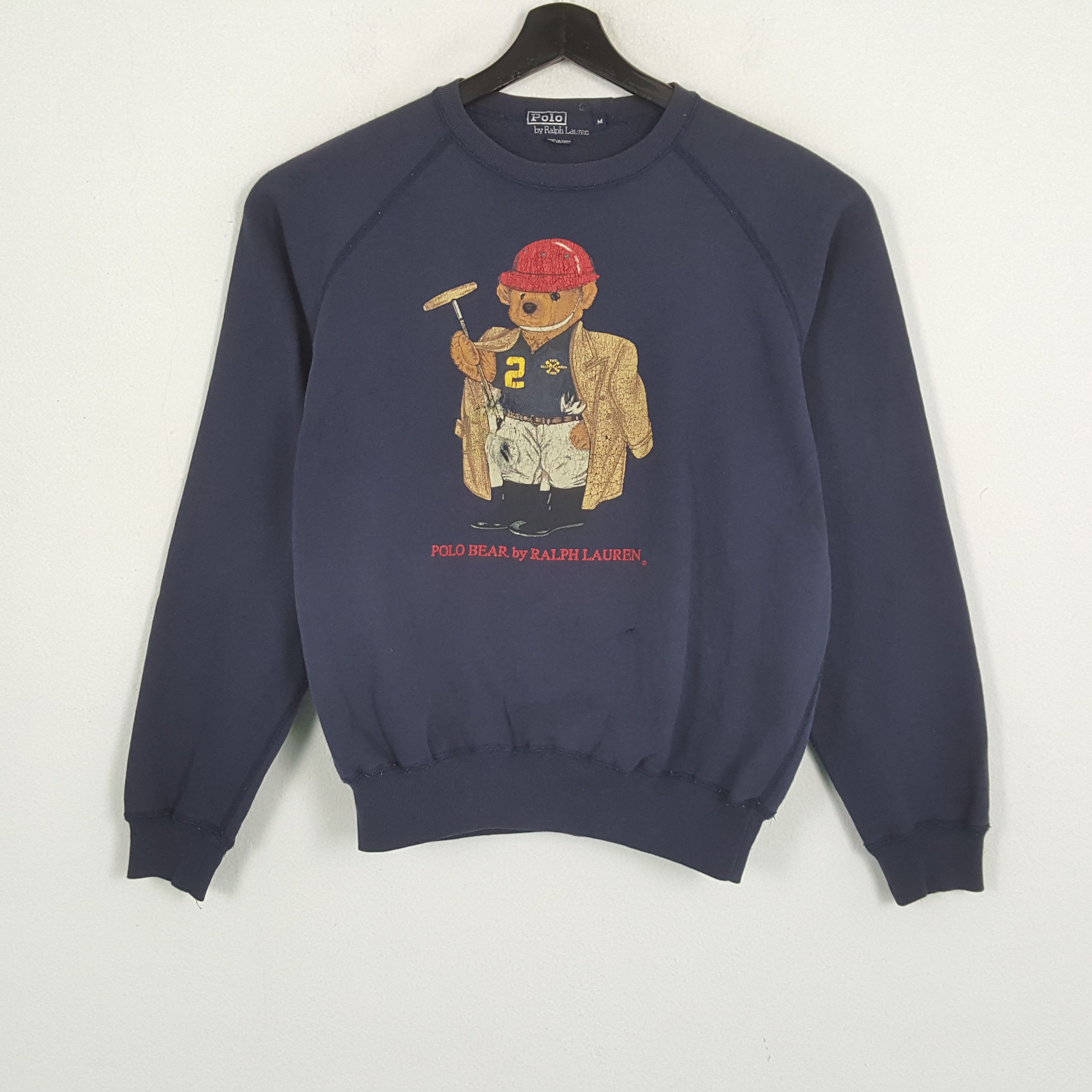 Polo Ralph Lauren × Vintage POLO BEAR by RALPH LAUREN Fashion Style Swetashirt Size US M / EU 48-50 / 2 - 1 Thumbnail