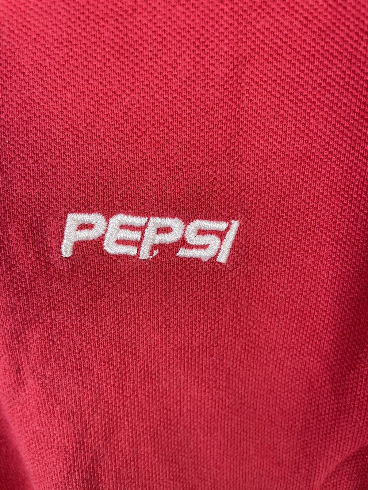 Pepsi Vintage Pepsi Small Logo Twin Taped Polo Tee Size US M / EU 48-50 / 2 - 4 Thumbnail
