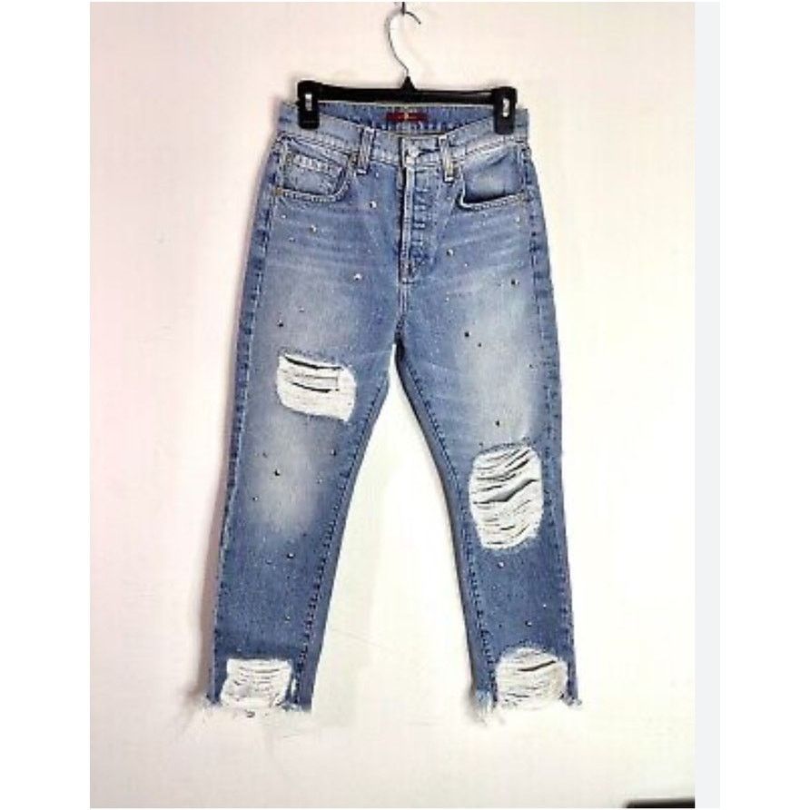 7 For All Mankind 7 FOR ALL MANKIND JOSEFINA BOYFRIEND DESTROY STUDS size 24 Size 24" / US 00 / IT 34 - 1 Thumbnail