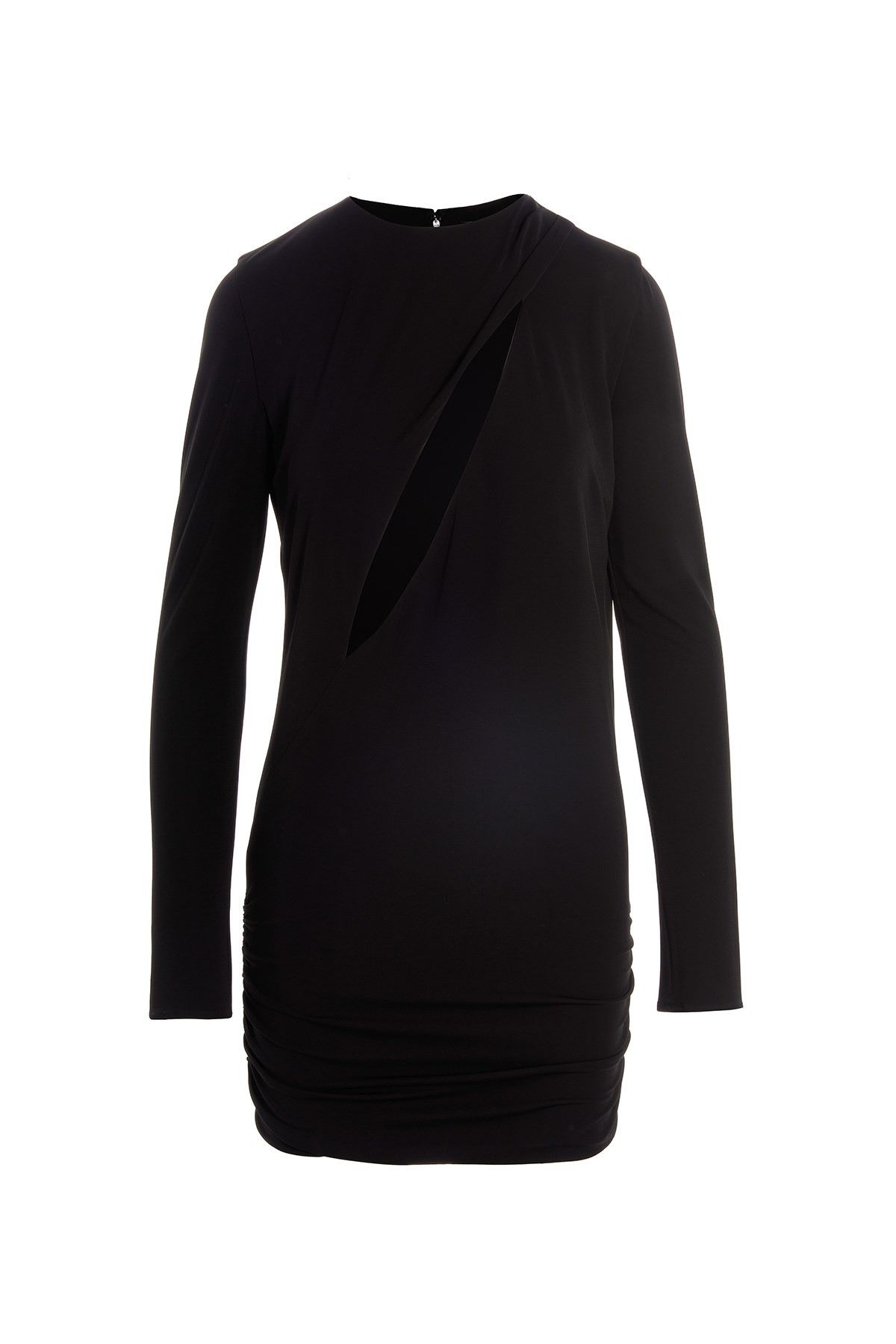 image of Versace Cut Out Jersey Dress in Black, Women's (Size Medium)