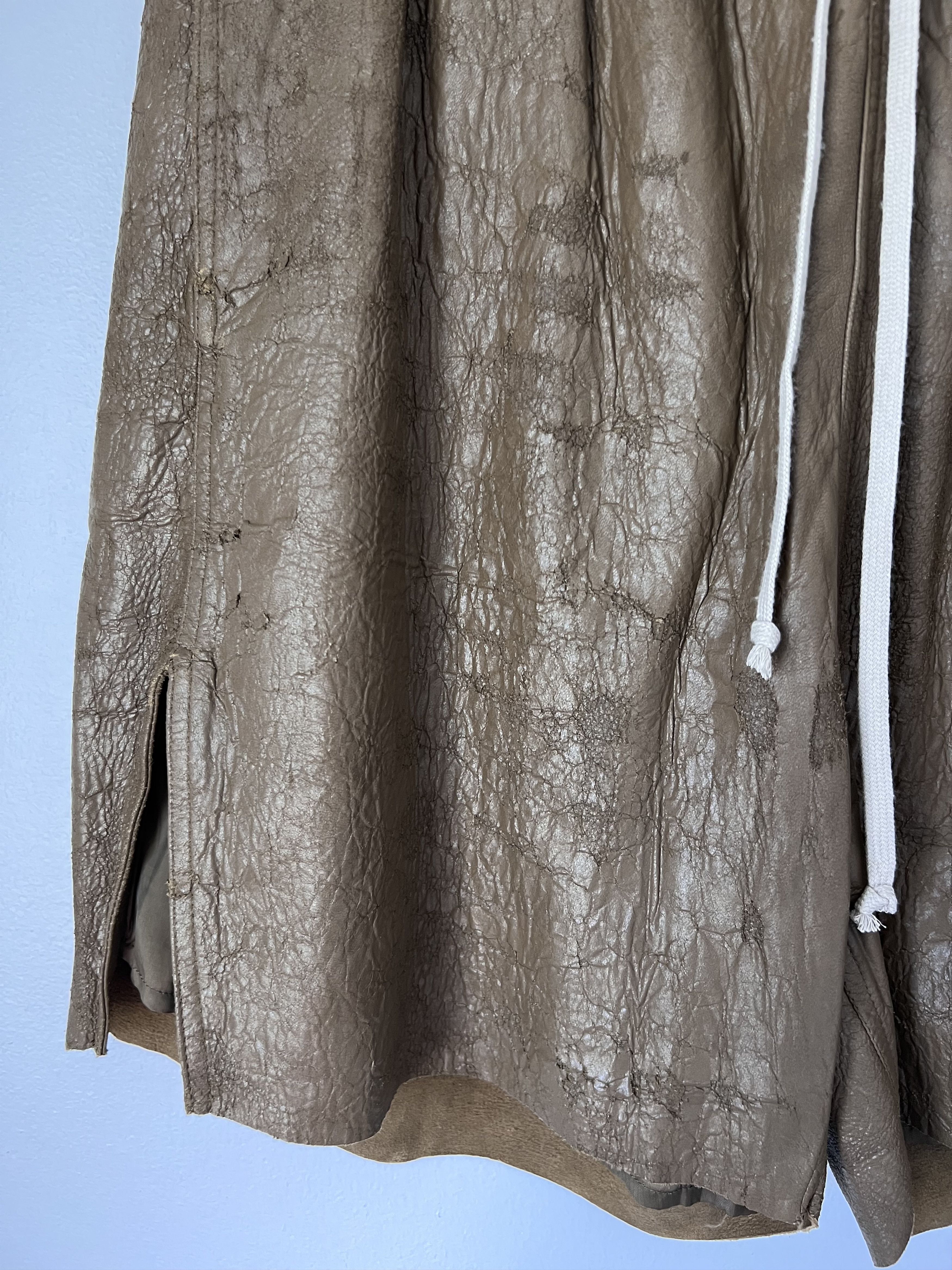 Rick Owens Rick Owens Leather Boxer Shorts in Bean Brown Size US 34 / EU 50 - 4 Thumbnail