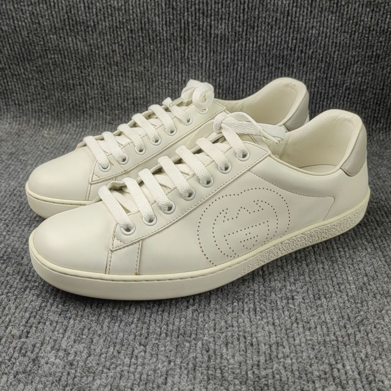 Gucci Gucci Ace Double G Low-Top Sneakers Size US 8 / EU 41 - 1 Thumbnail
