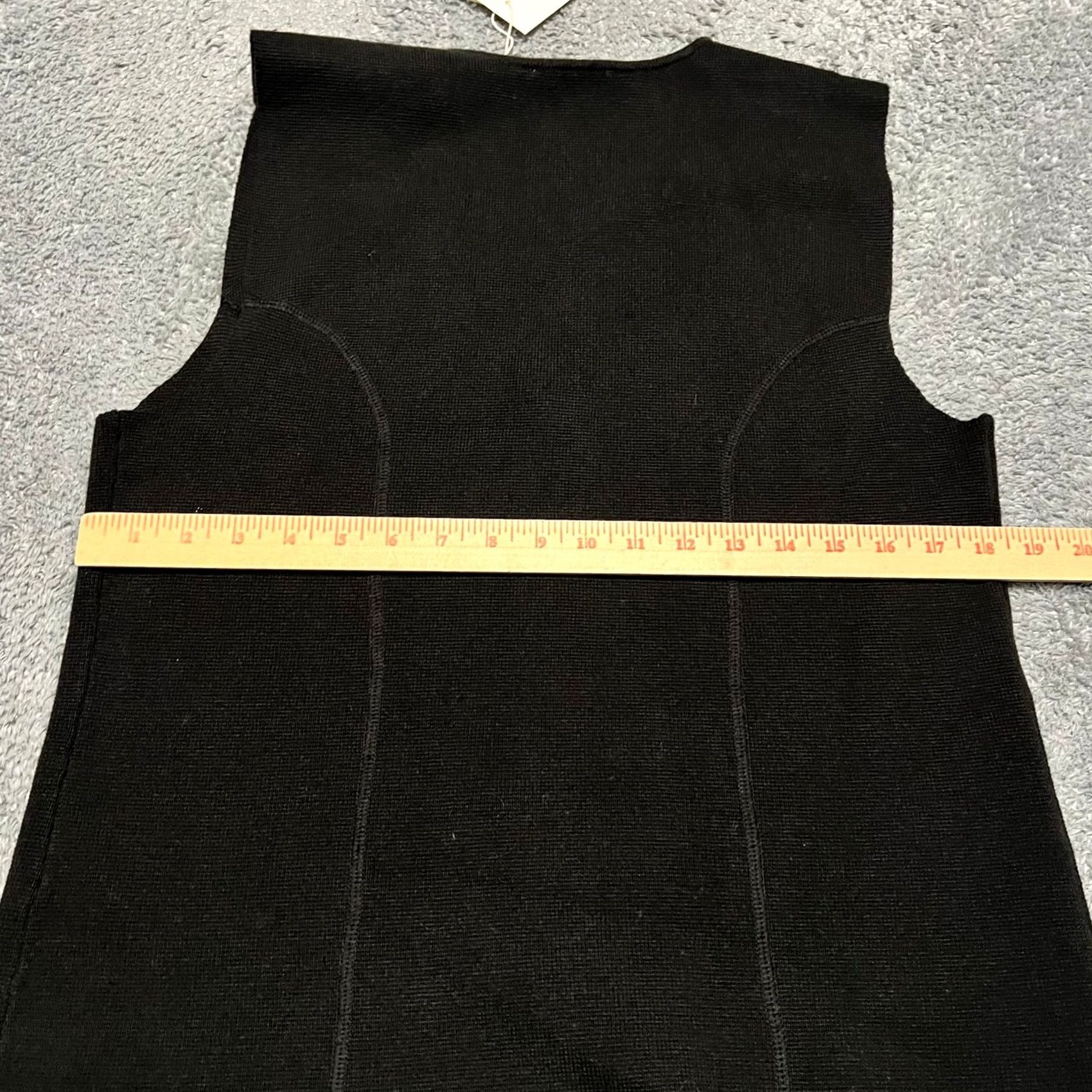 Vintage Soaked Sweater Vest Womens Large SL Haven Waistcoat Black Button Vest L Womens Black Button Soaked Waistcoat Size L / US 10 / IT 46 - 4 Thumbnail