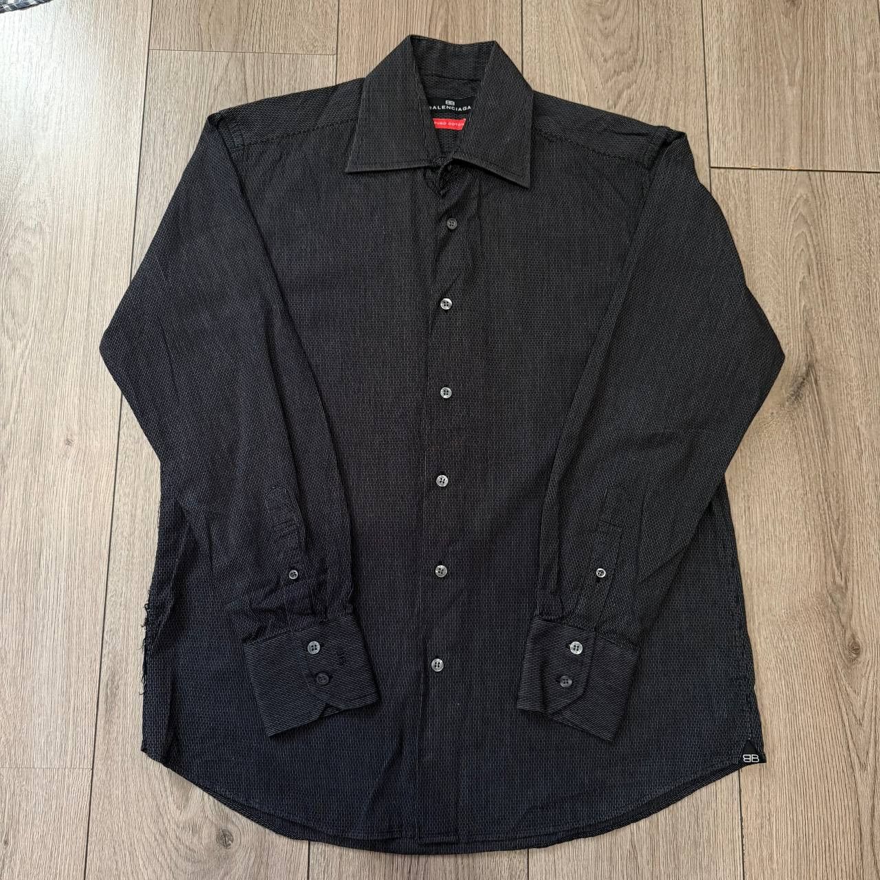 Balenciaga Balenciaga Mens Black Long Sleeve Shirt Size 15 1/2 39 Size US L / EU 52-54 / 3 - 1 Thumbnail