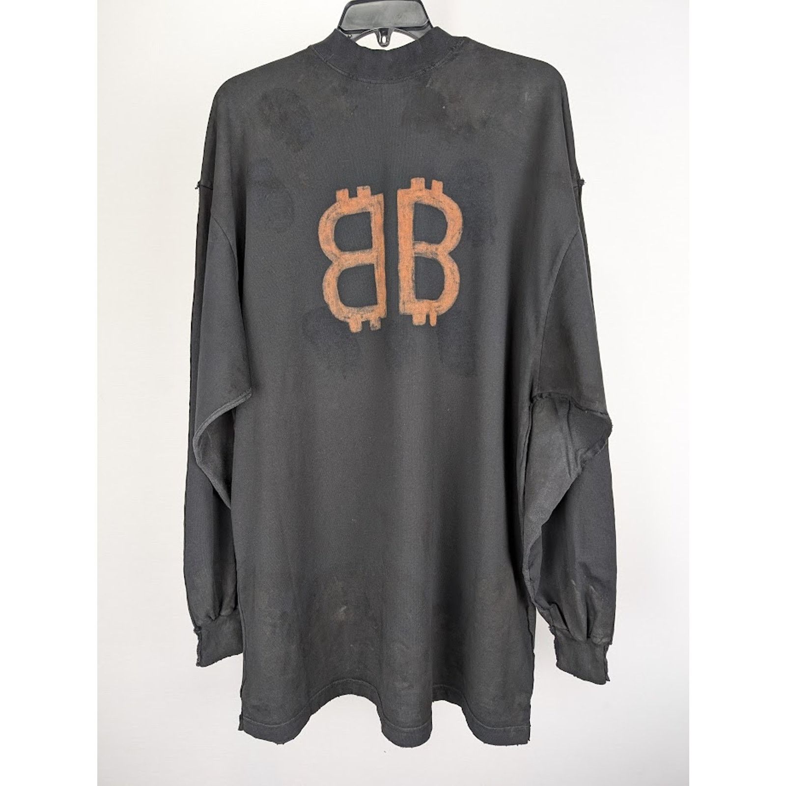 Balenciaga o1rshd1 L/S Double Front T-Shirt in Black Size US M / EU 48-50 / 2 - 9 Thumbnail