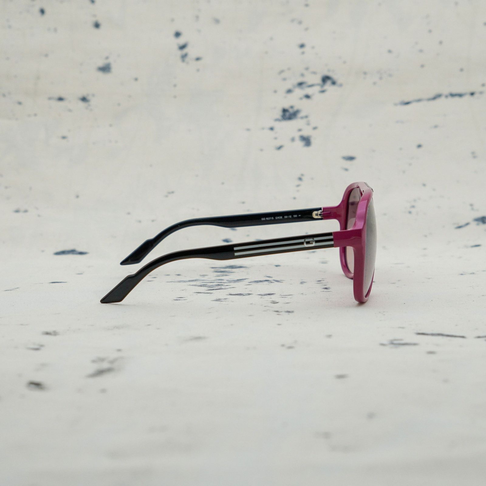 Gucci Gucci 1627 pink gradient striped gg logo aviator sunglasses Size ONE SIZE - 3 Thumbnail