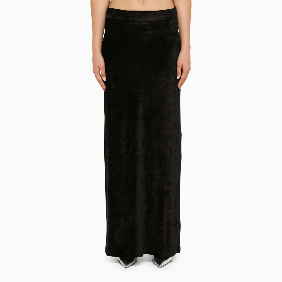 image of Balenciaga O1D2Blof0124 Long Skirt In Black, Women's (Size 26)