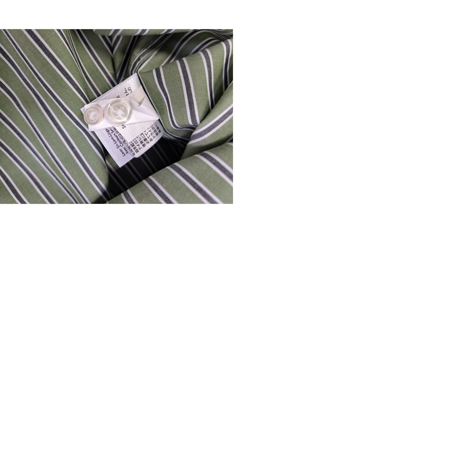 Eddie Bauer Eddie Bauer Men's Wrinkle Resistant Long Sleeve Button Up Striped Shirt M Green/White Striped Shirt Mens M Wrinkle Resistant Button-Up Shirt Size US M / EU 48-50 / 2 - 9 Thumbnail