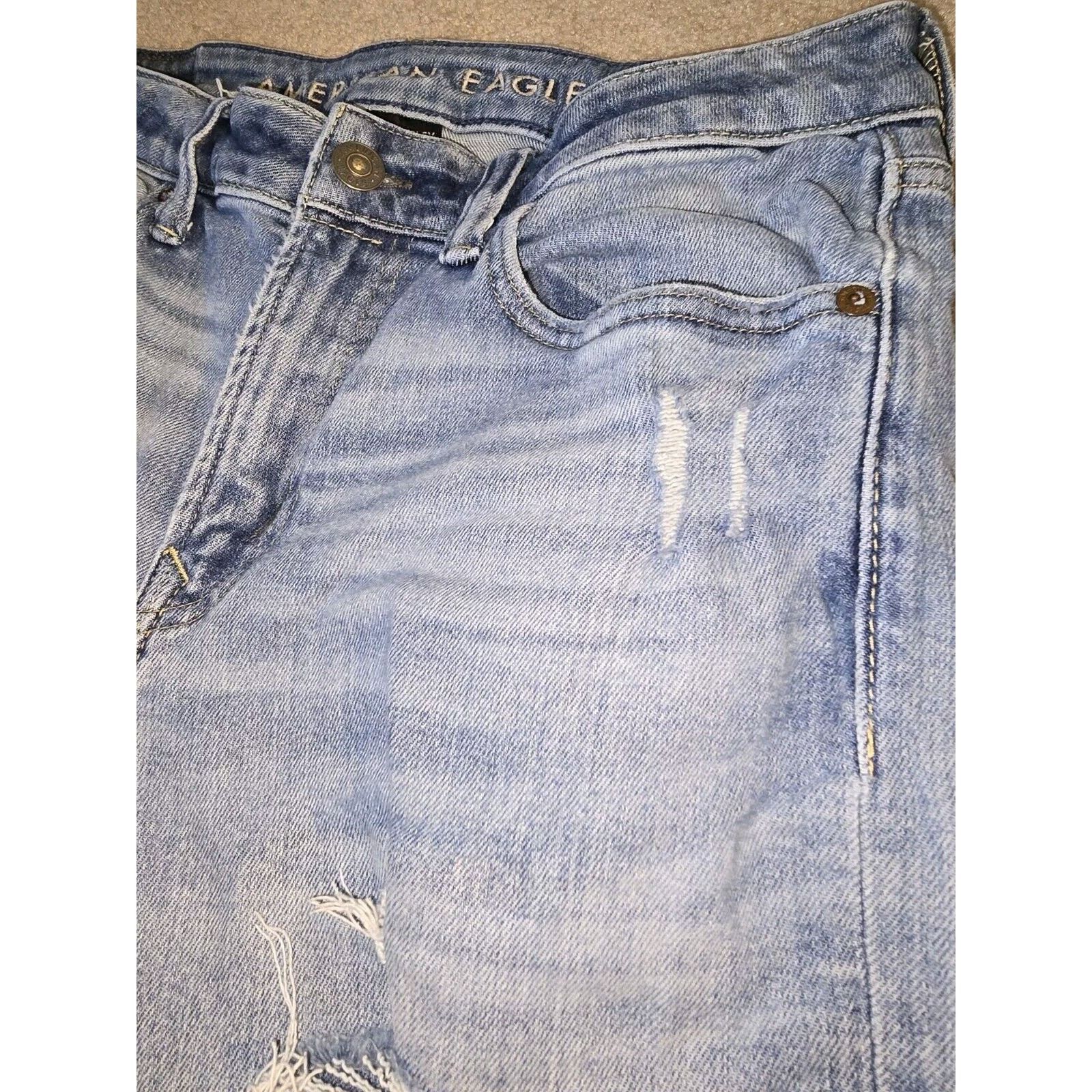 American Eagle Outfitters American Eagle Next level Airflex Slim Straight 32x34 Jeans Size US 32 / EU 48 - 7 Thumbnail