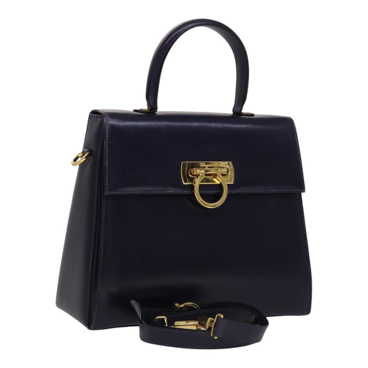 Salvatore Ferragamo Salvatore Ferragamo Gancini Convertible Top Handle Bag Leather Size ONE SIZE - 1 Thumbnail