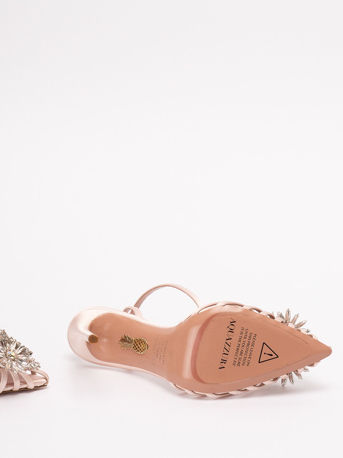 Aquazzura o1srvl11e1024 Heel in Beige Size US 10 / IT 40 - 4 Thumbnail