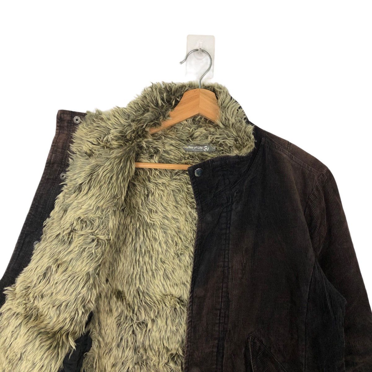 Japanese Brand VINTAGE MOLESKIN JACKET MINK FUR LINING RHYTHM OF LIFE Size US L / EU 52-54 / 3 - 9 Thumbnail