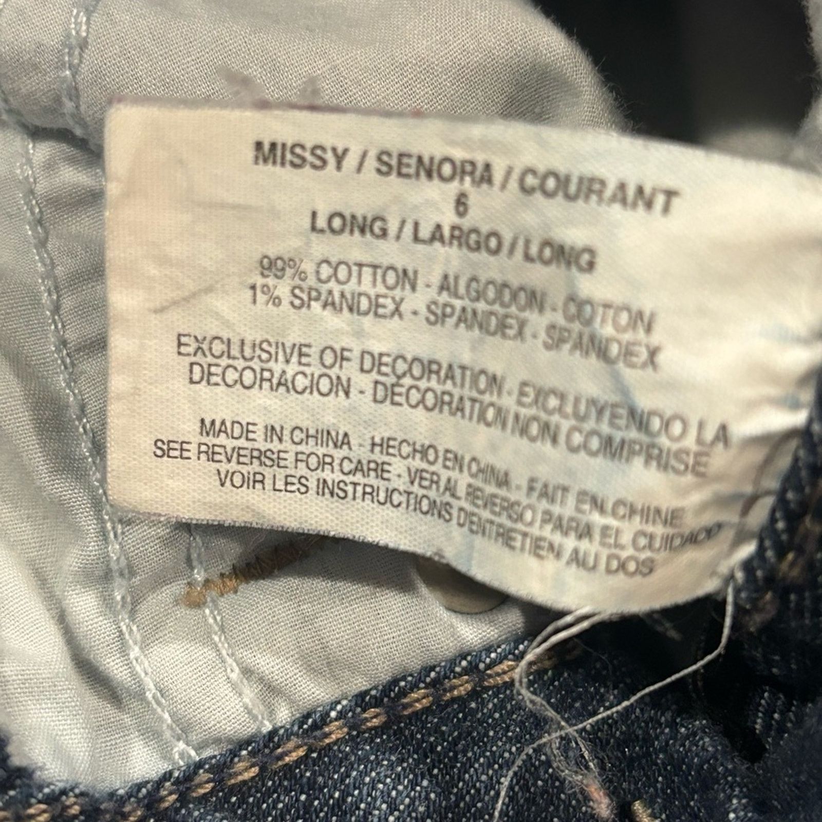 Nine West NINE WEST Broadway Straight Leg Medium Wash Denim Sz 6/27 Size 27" / US 4 / IT 40 - 7 Thumbnail