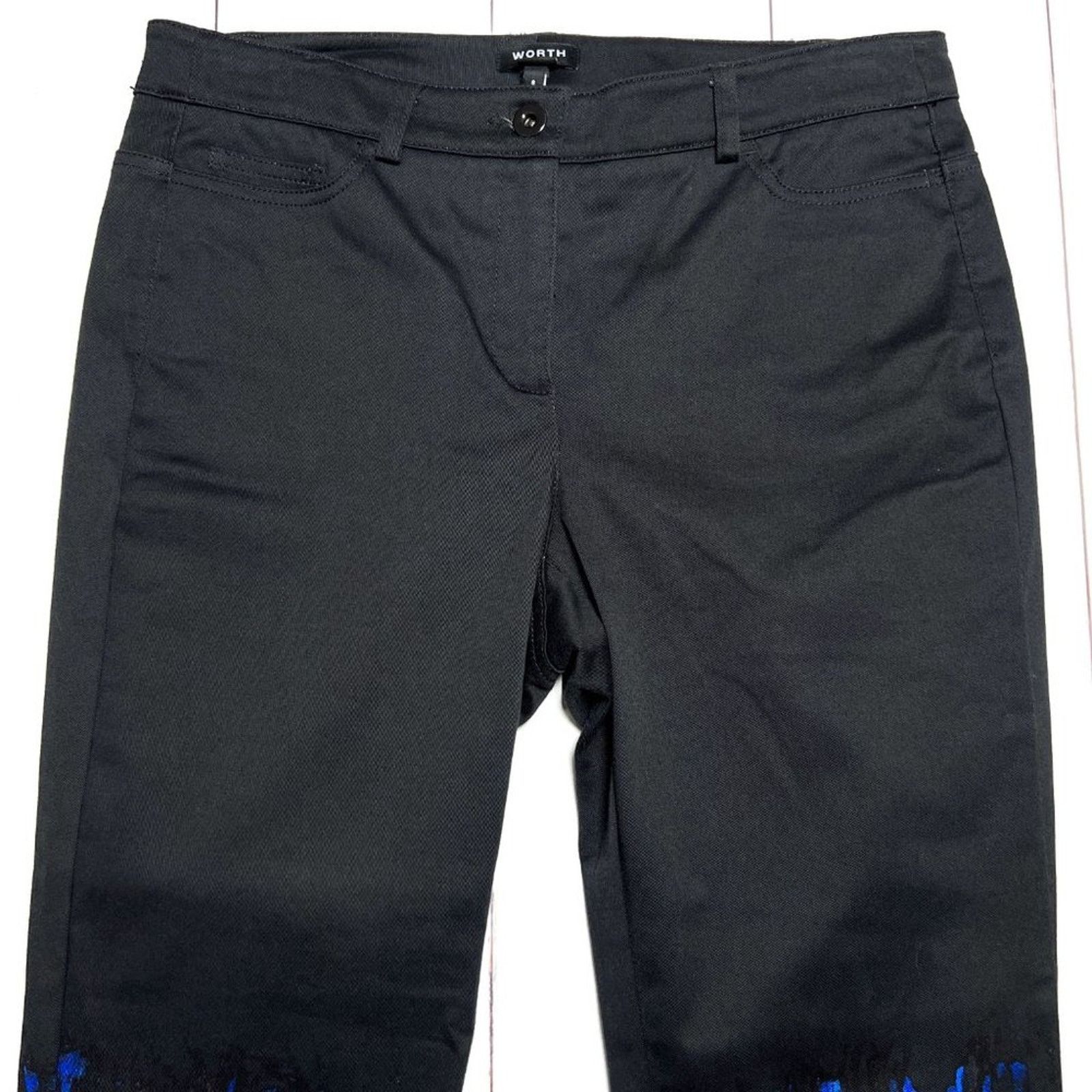 Other Worth New York Alana Pant Black Graffiti Stripe Size 6 NWT Size 28" / US 6 / IT 42 - 11 Thumbnail