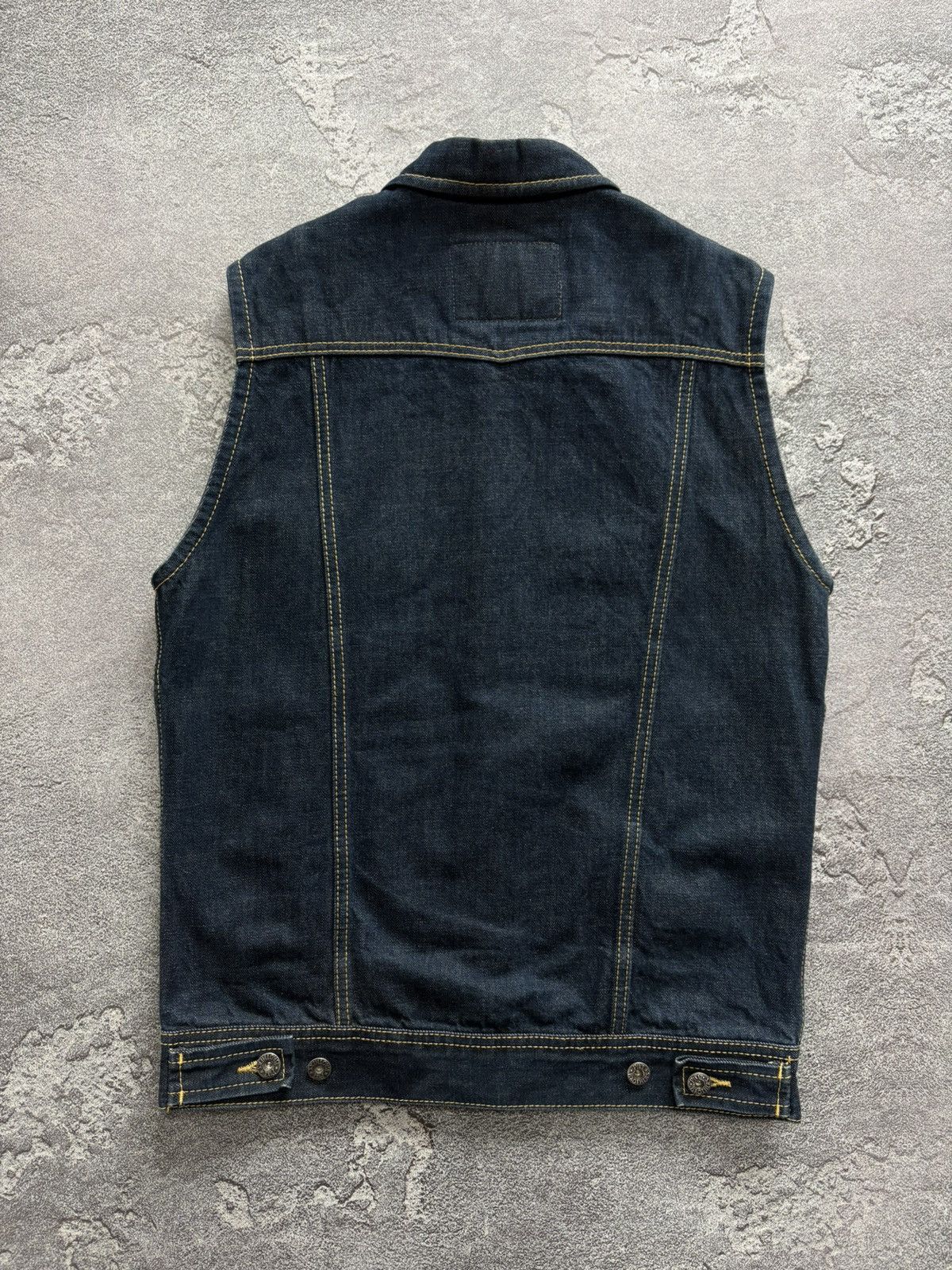 Pike Brothers Pike Brothers Selvedge Denim 11oz Roamer Vest Blue size M Size US M / EU 48-50 / 2 - 6 Thumbnail
