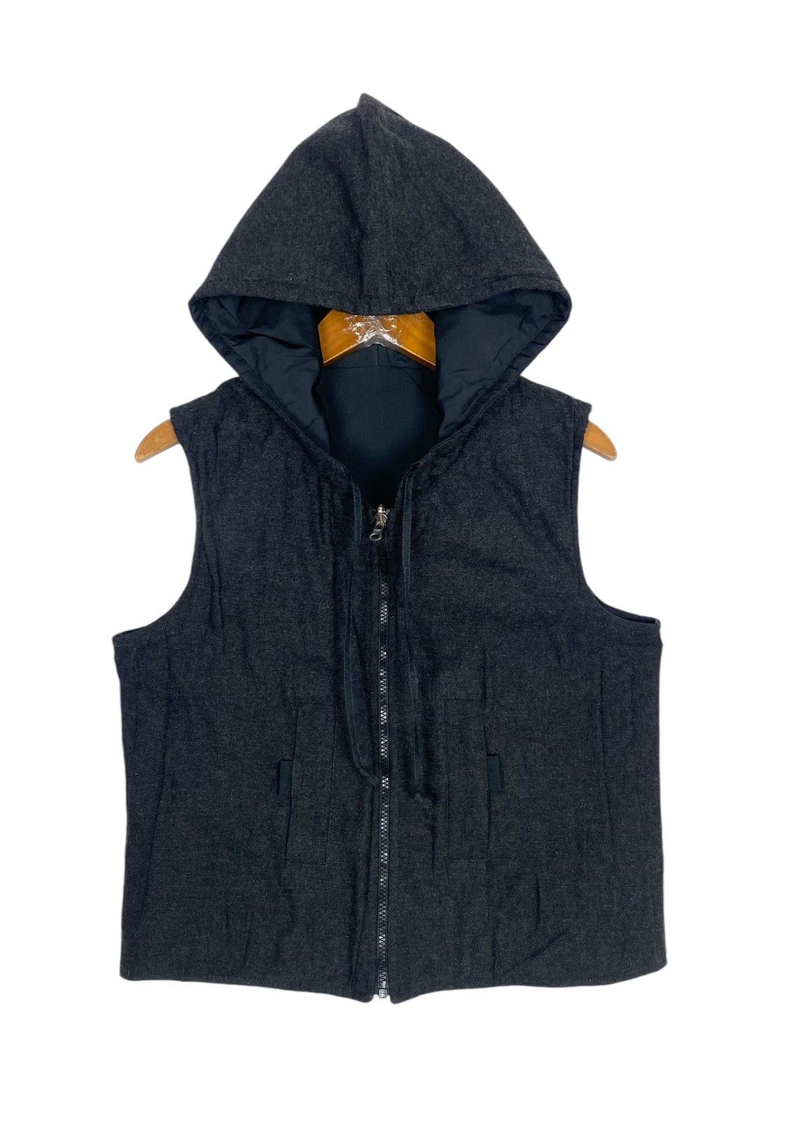 Comme Ca Ism Vtg Comme Ca Des Ha Reversible Hoodie Gilet Made in France Size S / US 4 / IT 40 - 2 Thumbnail