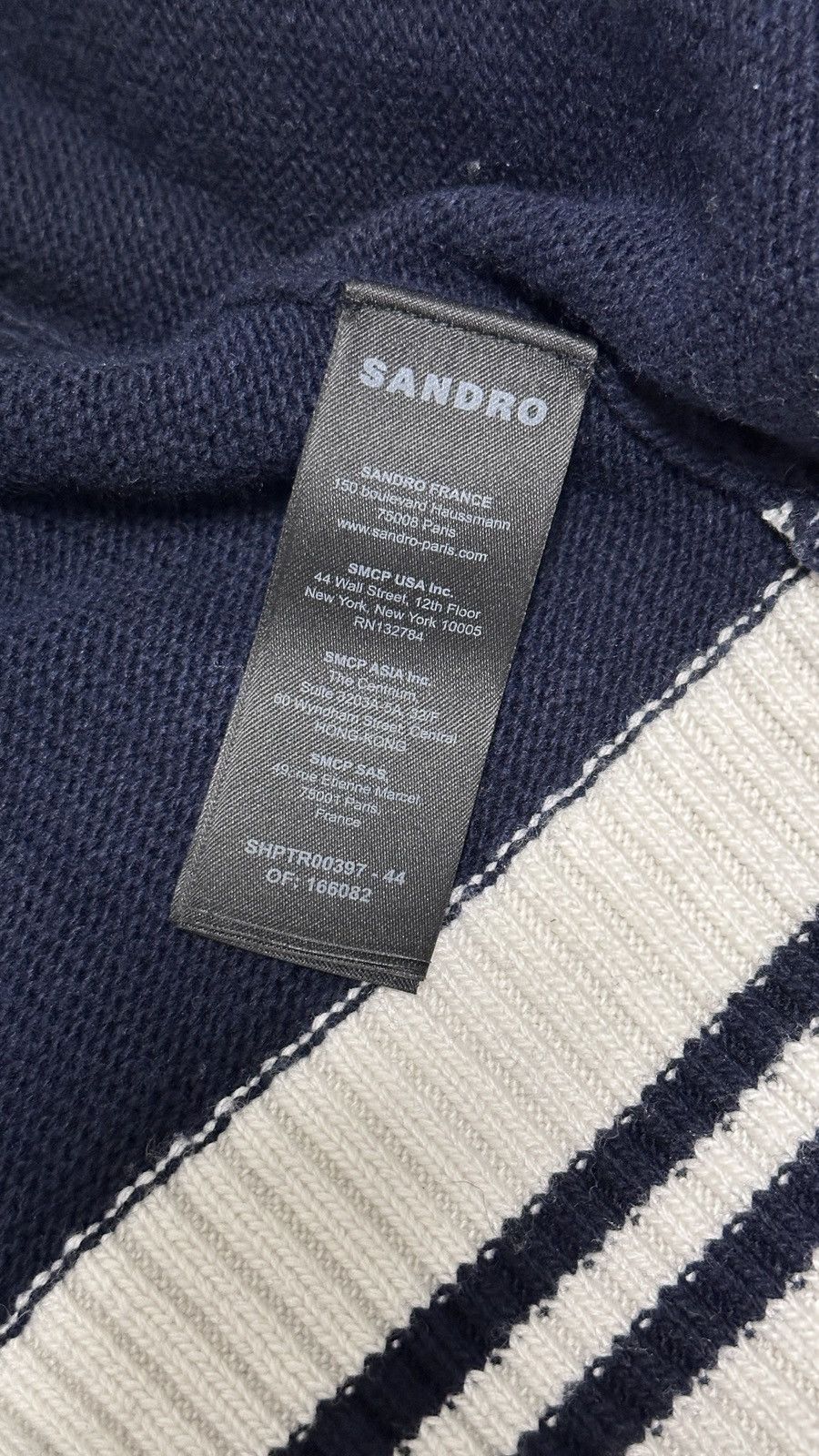 Sandro sandro winter 22 cardigan varsity navy blue Size US M / EU 48-50 / 2 - 5 Thumbnail
