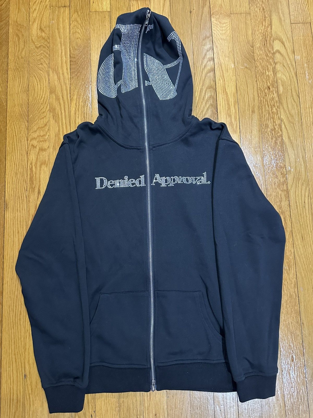 Other DENIED APPROVAL FULL ZIP RHINESTONE HOODIE Size US L / EU 52-54 / 3 - 1 Thumbnail