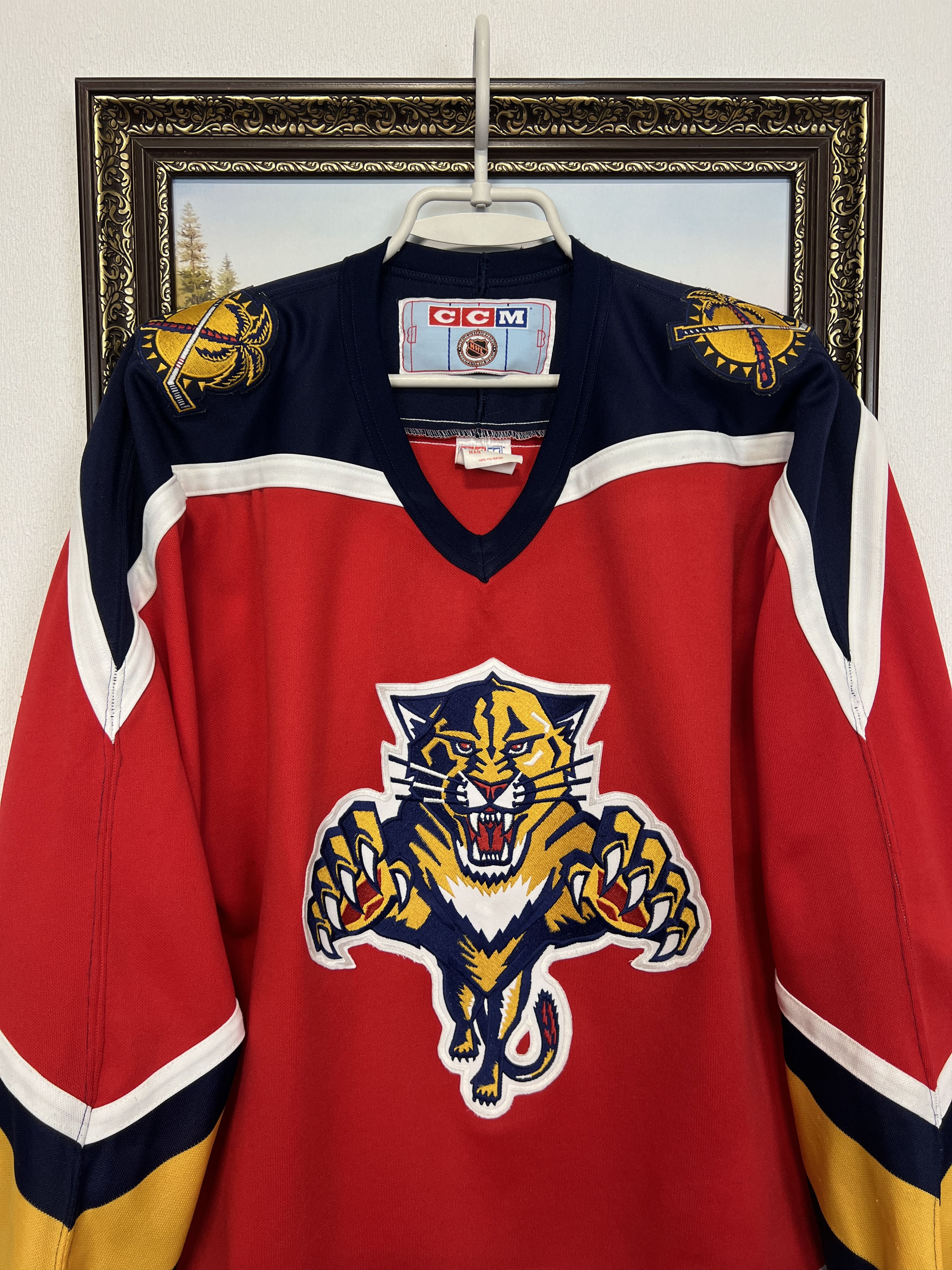 Ccm Vintage Florida Panthers NHL Jersey Shirt Hockey Rare Trikot Size US M / EU 48-50 / 2 - 2 Thumbnail
