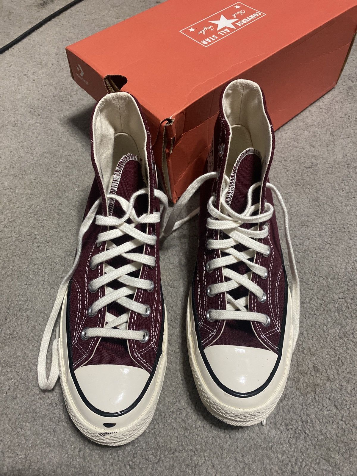 Converse Converse Chuck 70 High ‘Recycled Canvas - Deep Boradeaux’ Size US 7.5 / EU 40-41 - 5 Thumbnail