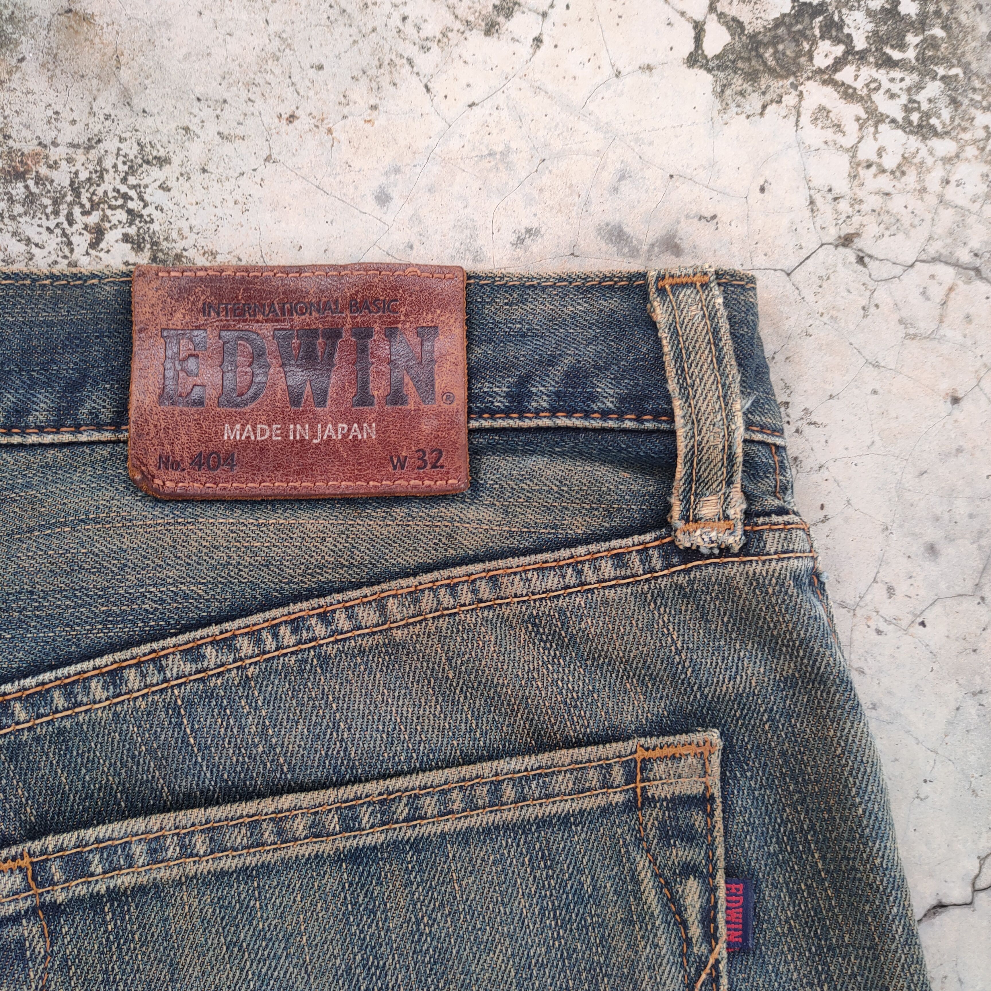 Edwin W34 VINTAGE EDWIN RUSTY DISTRESSED FADED JEANS PANTS Size US 34 / EU 50 - 11 Thumbnail