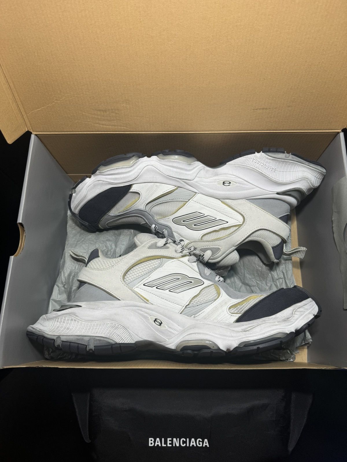 Balenciaga Cargo Black/White Size 46 (US13)