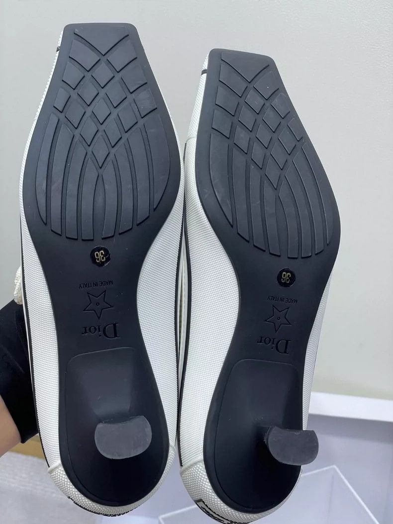 Dior Dior Stitching letter logo Mary Jane single shoes 2504-Next Size US 5.5 / IT 35.5 - 5 Thumbnail