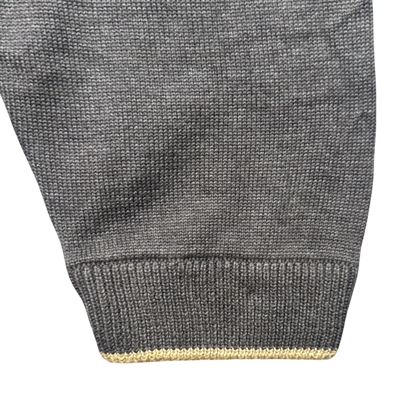 George George Quarter-Zip Sweater Mens XL Charcoal Grey New Cotton Blend Mock Neck Size US XL / EU 56 / 4 - 6 Thumbnail