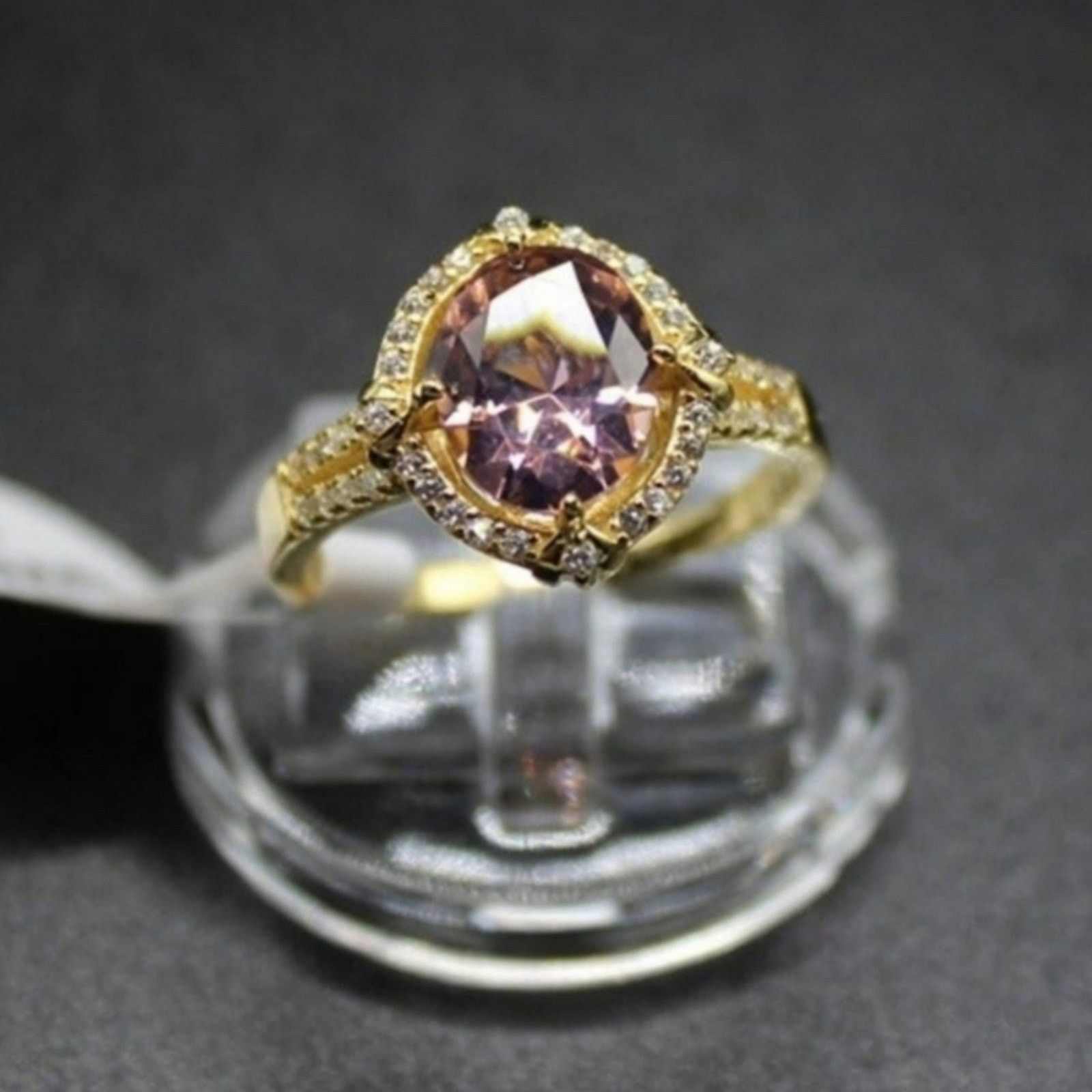 Other Pigeon Egg Ring 925 Sterling Silver18k Yellow Gold/Pink 8 Size ONE SIZE - 3 Thumbnail