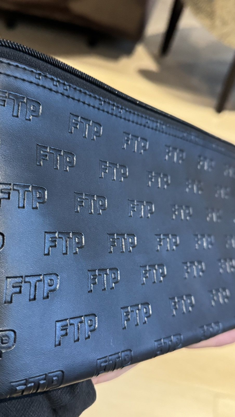 Fuck The Population Fuck The Population leather embossed money bag Size ONE SIZE - 9 Thumbnail