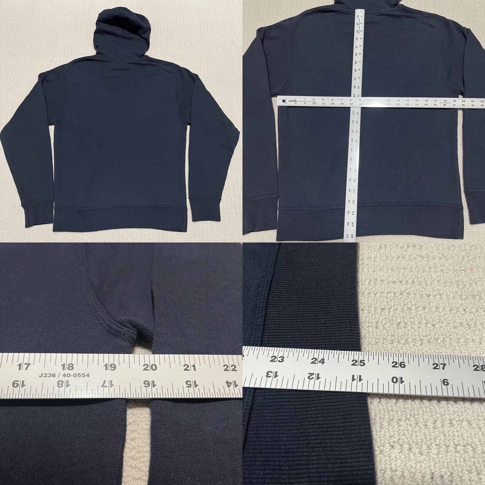 Champion Champion Hoodie Mens Small Navy Blue Logo Embroidered Pockets Heavyweight Pullover Cotton Polyester Knit Sweatshirt Classic Sports Vintage Size US S / EU 44-46 / 1 - 8 Thumbnail