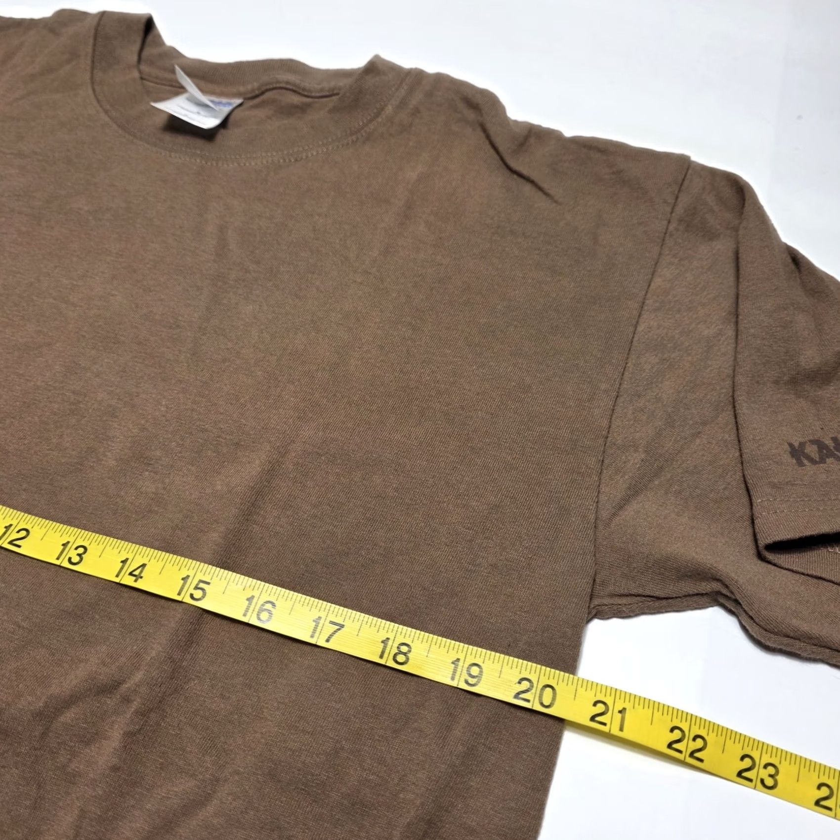 Gildan VINTAGE Kahve Arabic Coffee Promo T-Shirt 90's Size Large Men’s Brown Shirt Mens 90s Coffee Brown Sun faded front Size US L / EU 52-54 / 3 - 6 Thumbnail