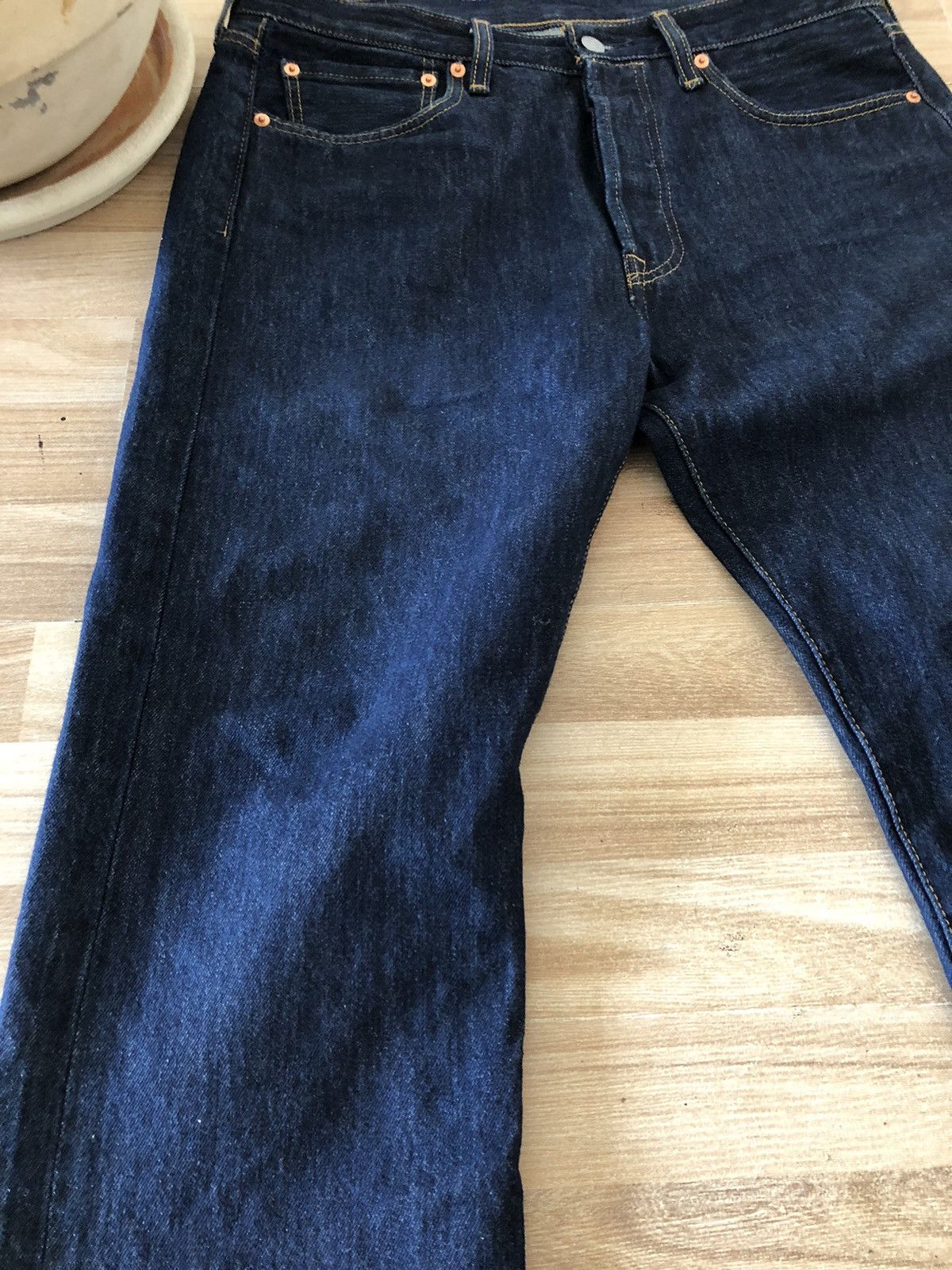 Levi's Levi’s 501 Indigo Jeans W33 x L30 Original Straight Fit Size US 32 / EU 48 - 4 Thumbnail